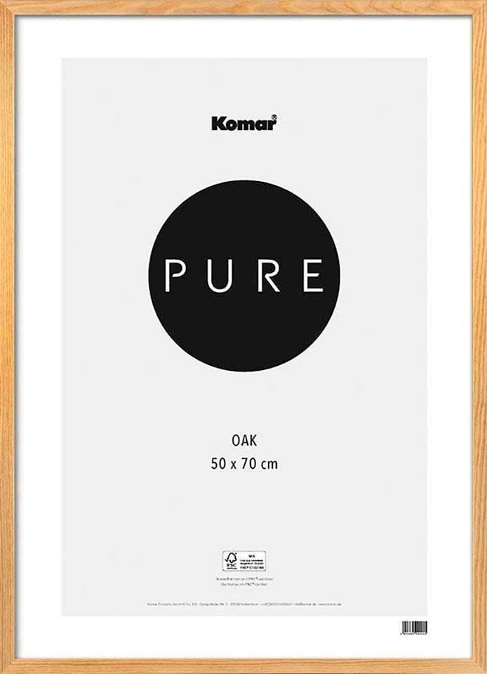 KOMAR Bilderrahmen Pure Braun Kiefer Acrylglas Wandmontage