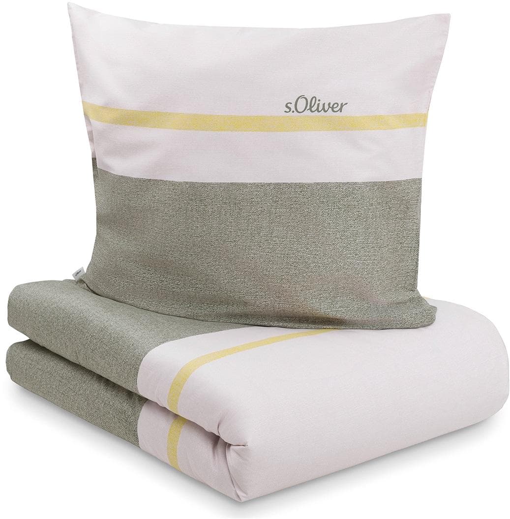 s.Oliver Bettwäsche Grün Mako-Satin