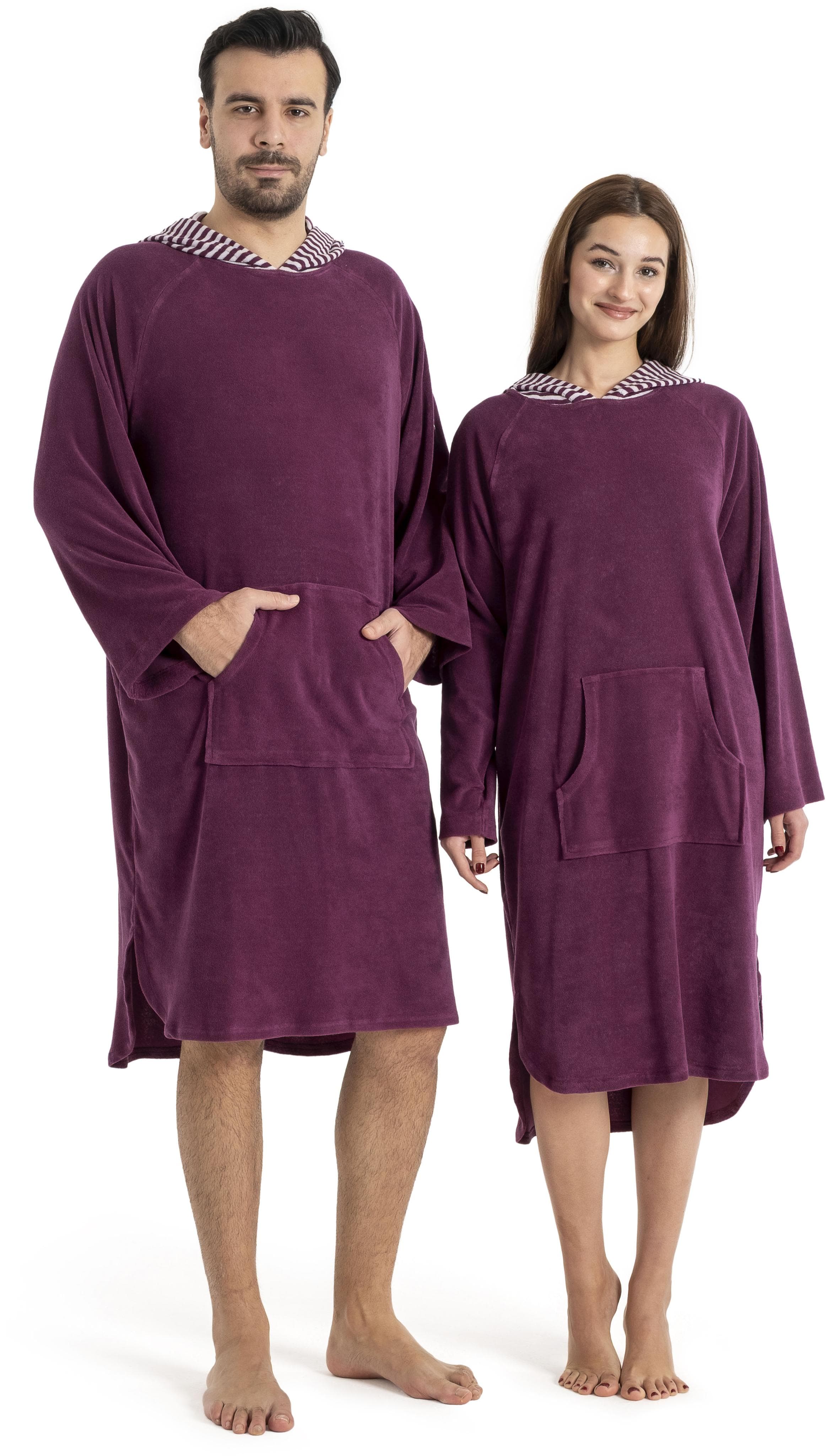 KangaROOS Badeponcho Dalia Surfponcho, Veloursfrottier, Langform, Kapuze