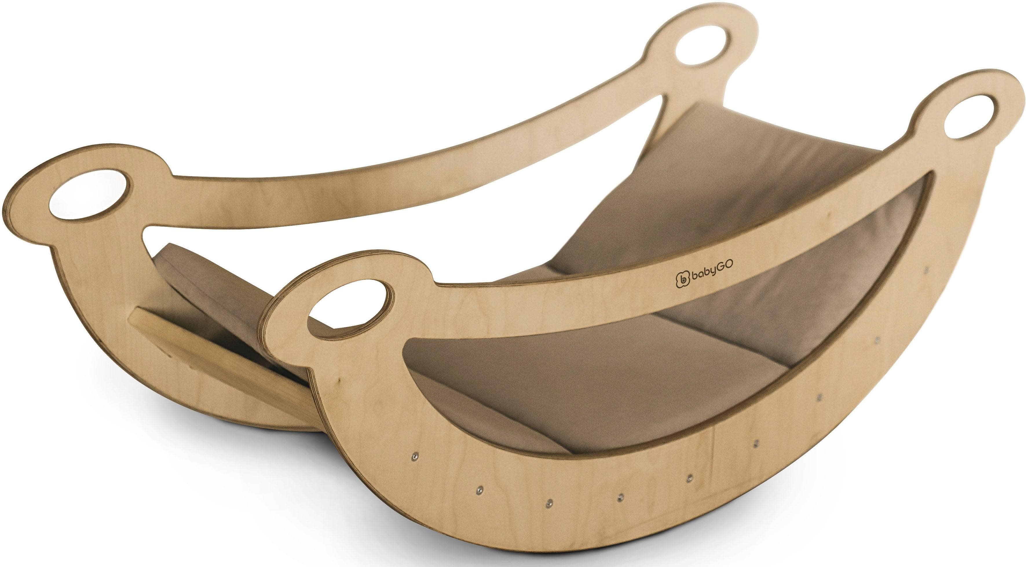 BABYGO Woodland Bogenwippe Seesaw mit Polstereinlage