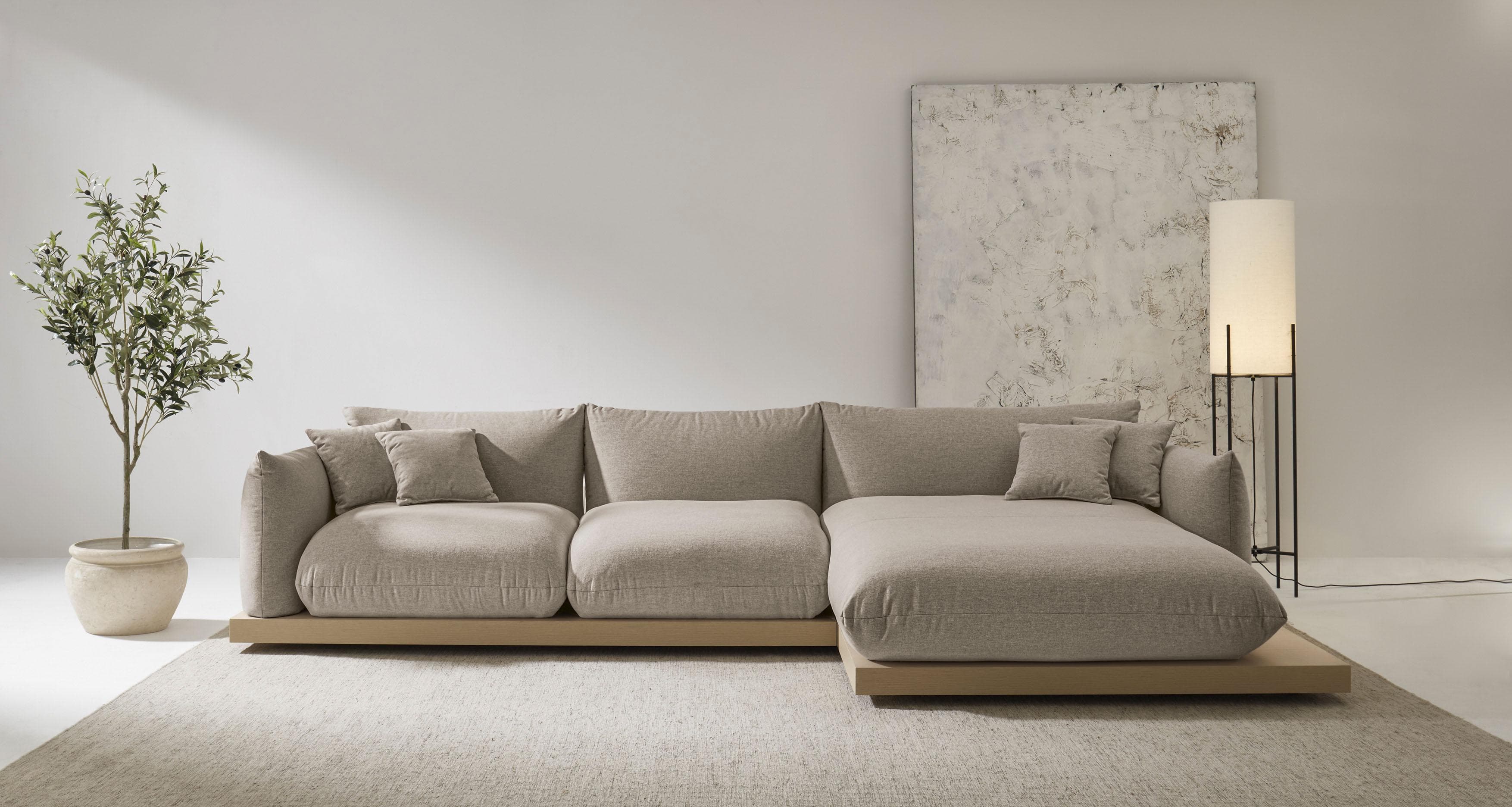 Ecksofa OTTO HOME Kalix L-Form 323 cm Braun Komfortschaum