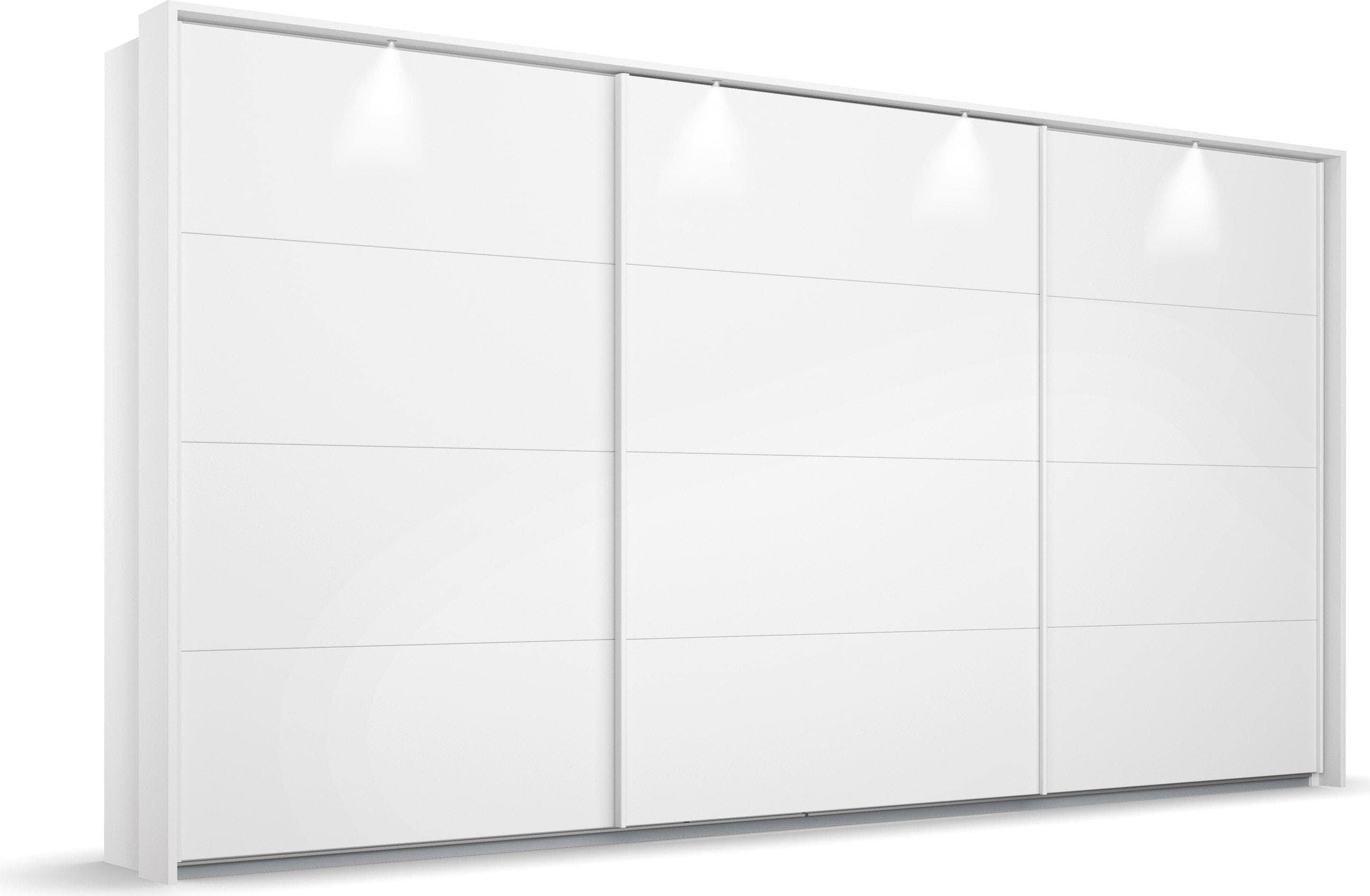 Rauch OTELI Schwebetürenschrank Weiß mit LED-Beleuchtung