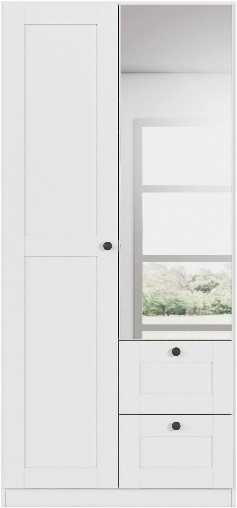 Rauch YLVA Drehtürenschrank Weiß Skandinavischer Style
