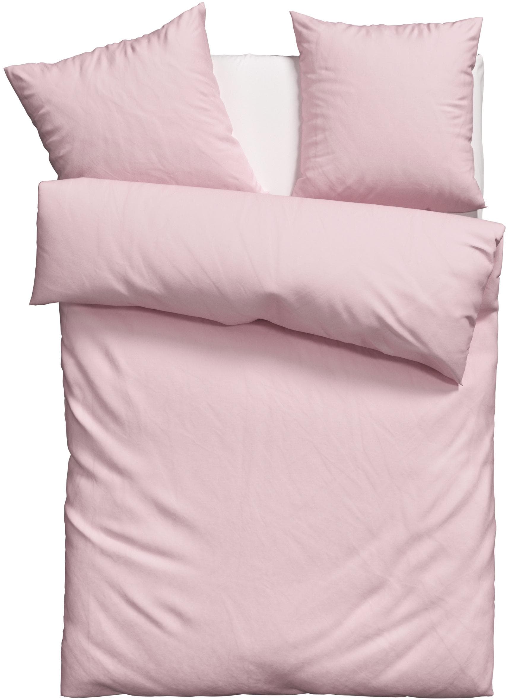 OTTO HOME Bettwäsche Desner 3-tlg. Rosa Microfaser