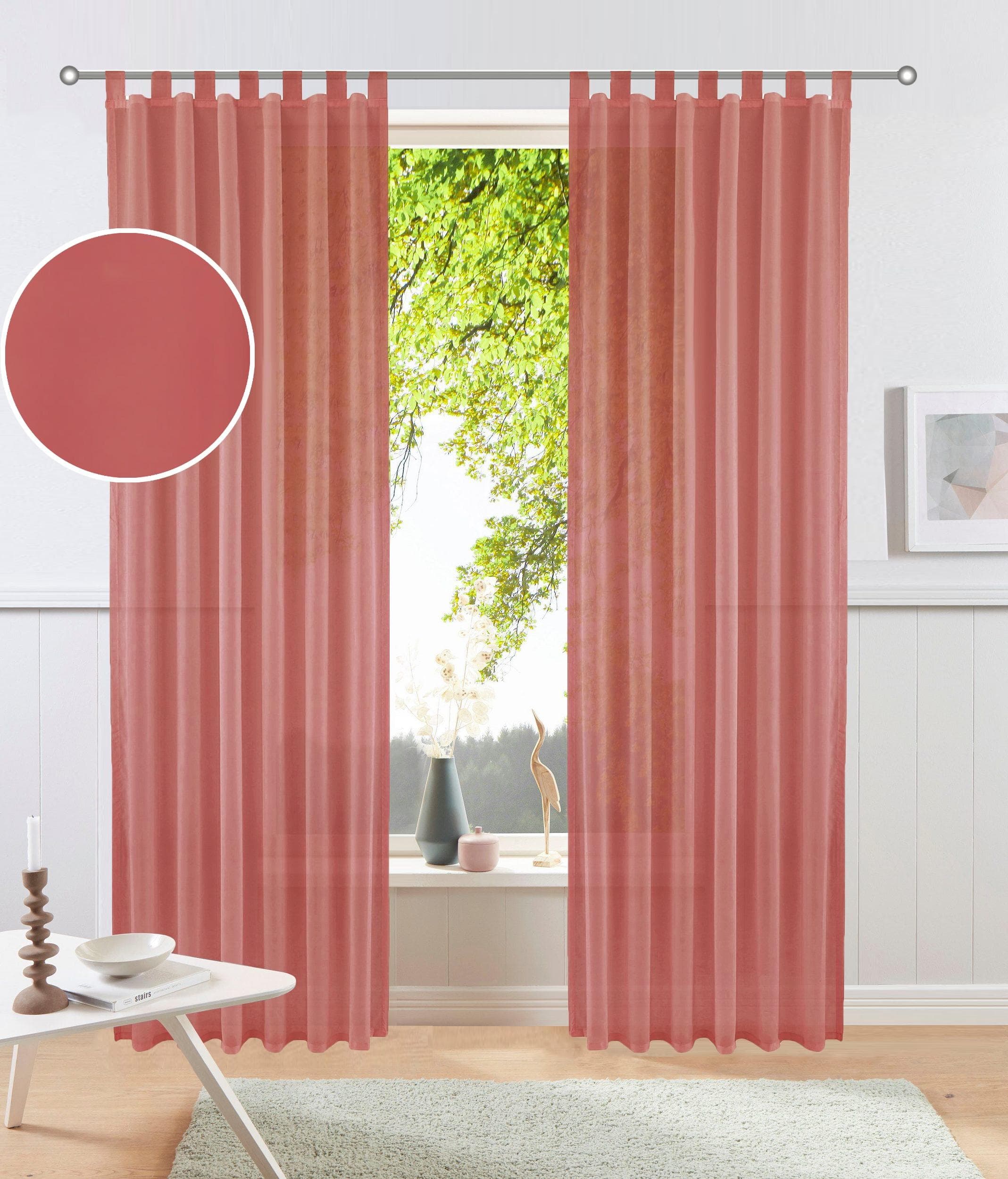 Gardine OTTO HOME XANA orange 145x225 cm Schlaufen