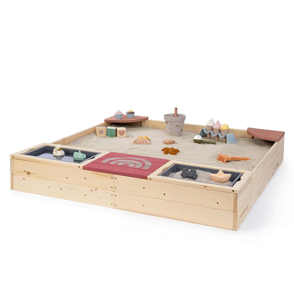 MUDDY BUDDY® Sandkasten Beach Rebel Natur Puderrosa FSC®