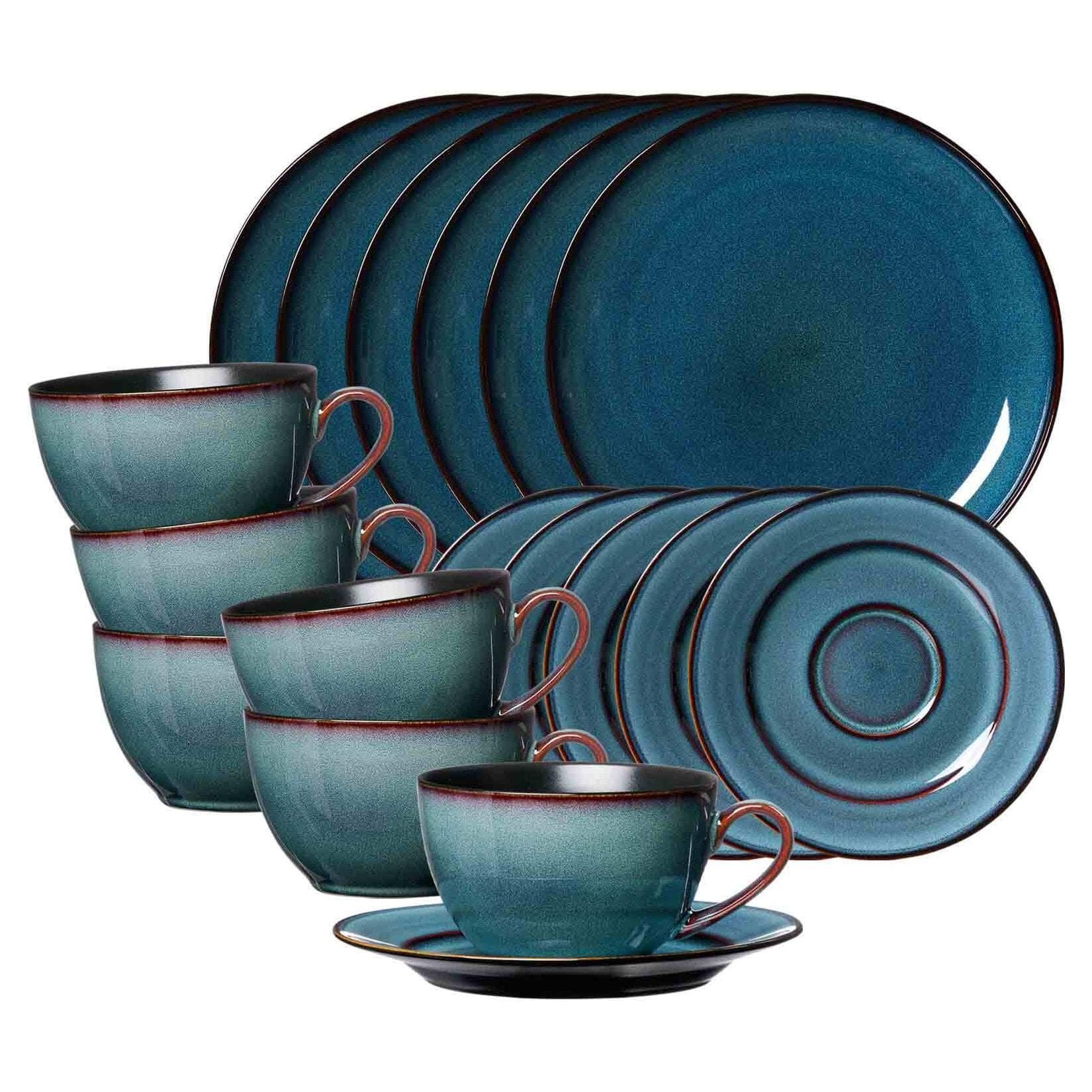 Ritzenhoff & Breker Kaffeeservice Bali 18er Set blau