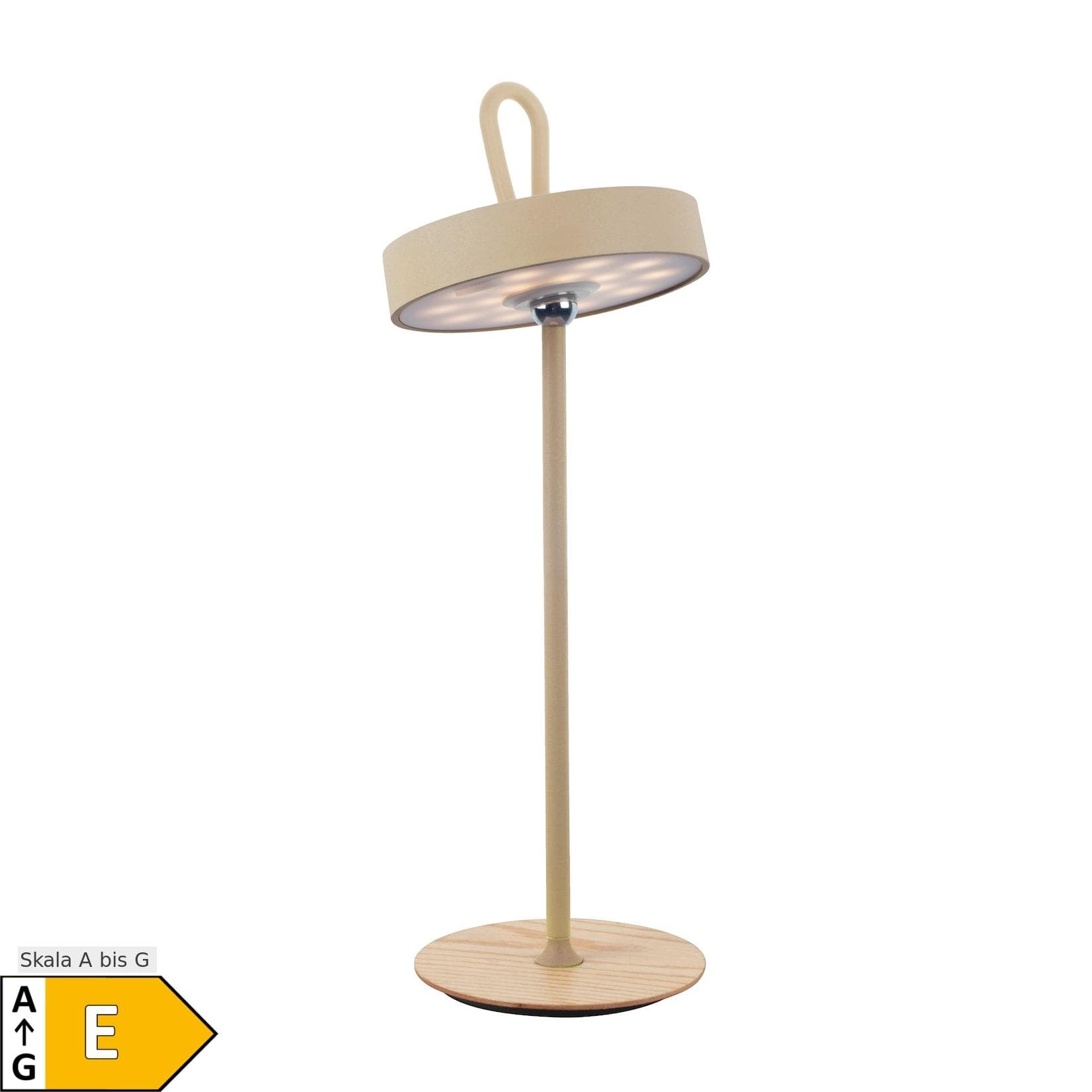 Näve LED-Akku-Tischleuchte ELLI frost almond