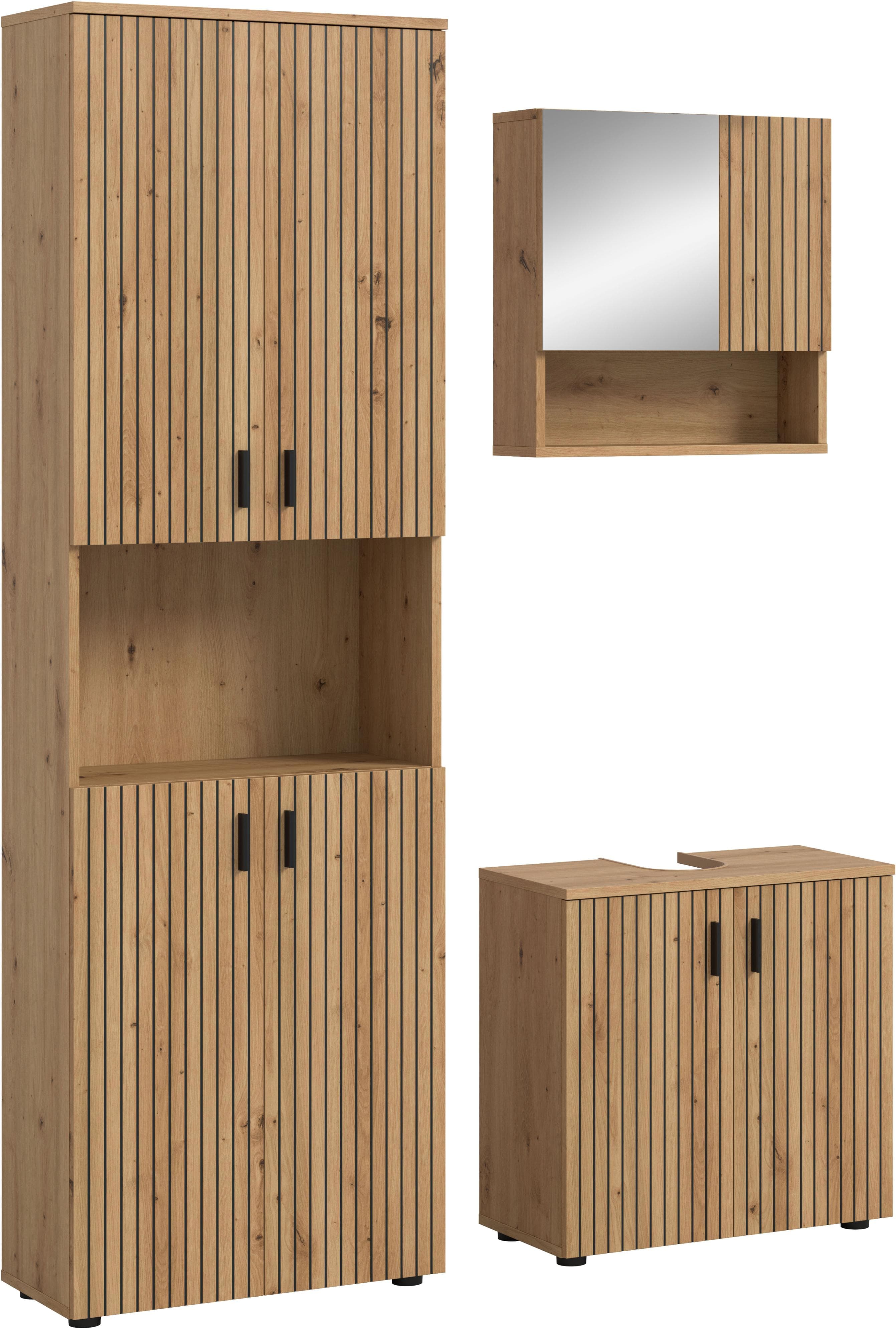 WELLTIME Badmöbel-Set MANI 3-tlg. Artisan Oak Nachbildung