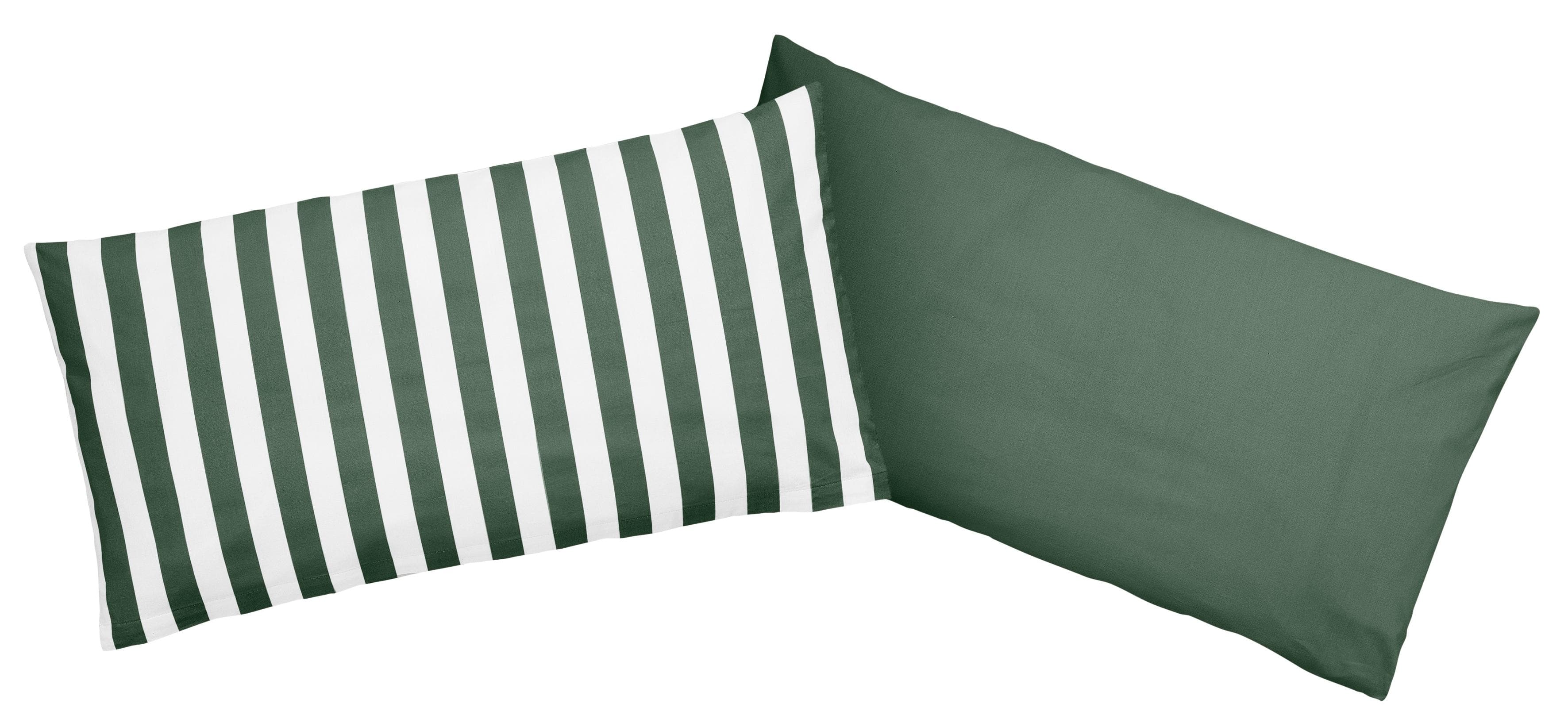 Andas Kissenbezug Greta Grün Wendekissenbezug 80x40 cm Baumwolle