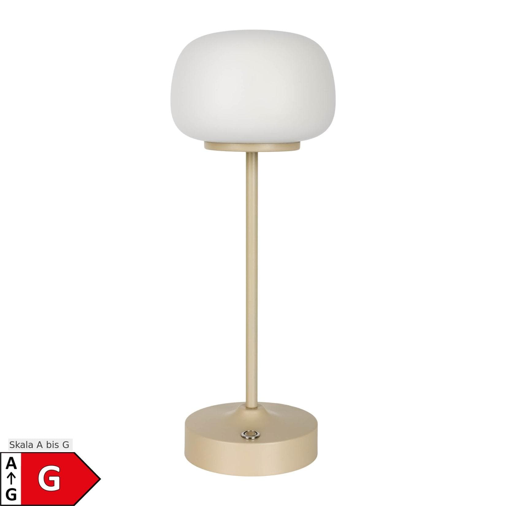 NÄVE LED Tischleuchte Pina Beige Touch Dimmbar Akku