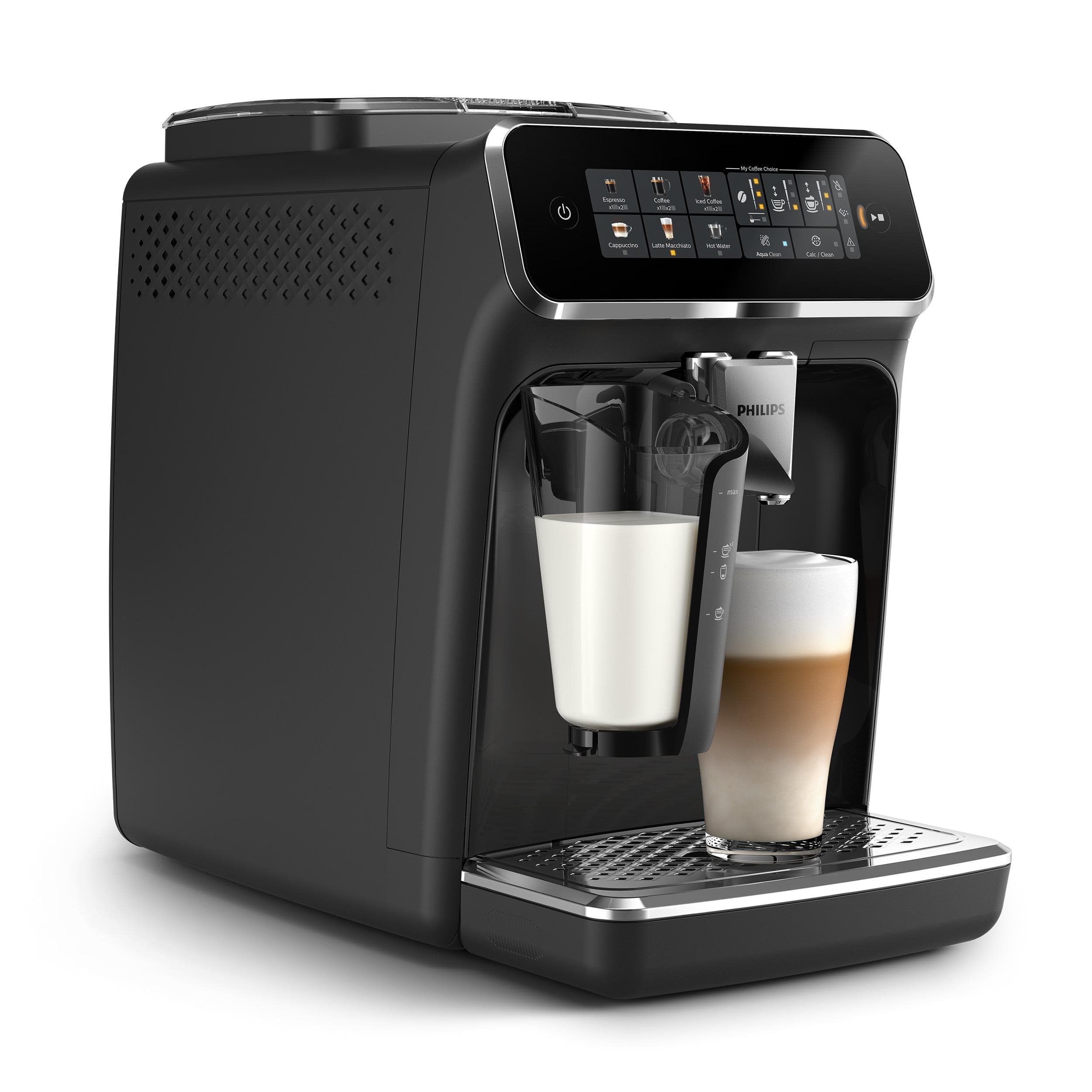 Philips Kaffeevollautomat 3300 Series 6 Getränke Schwarz