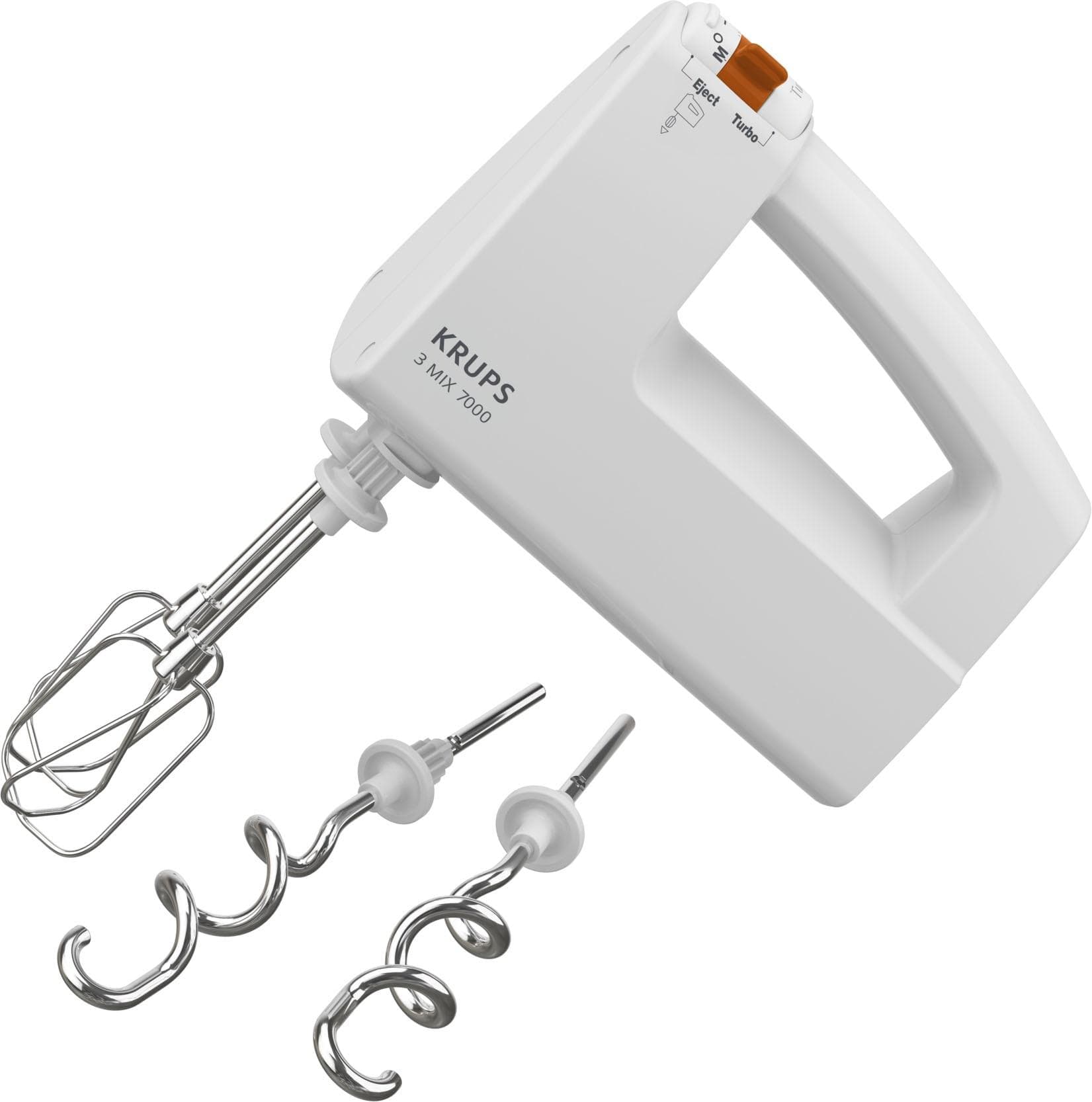 KRUPS Handmixer 3 MIX 7000 Weiß mit Turbo-Quirlen