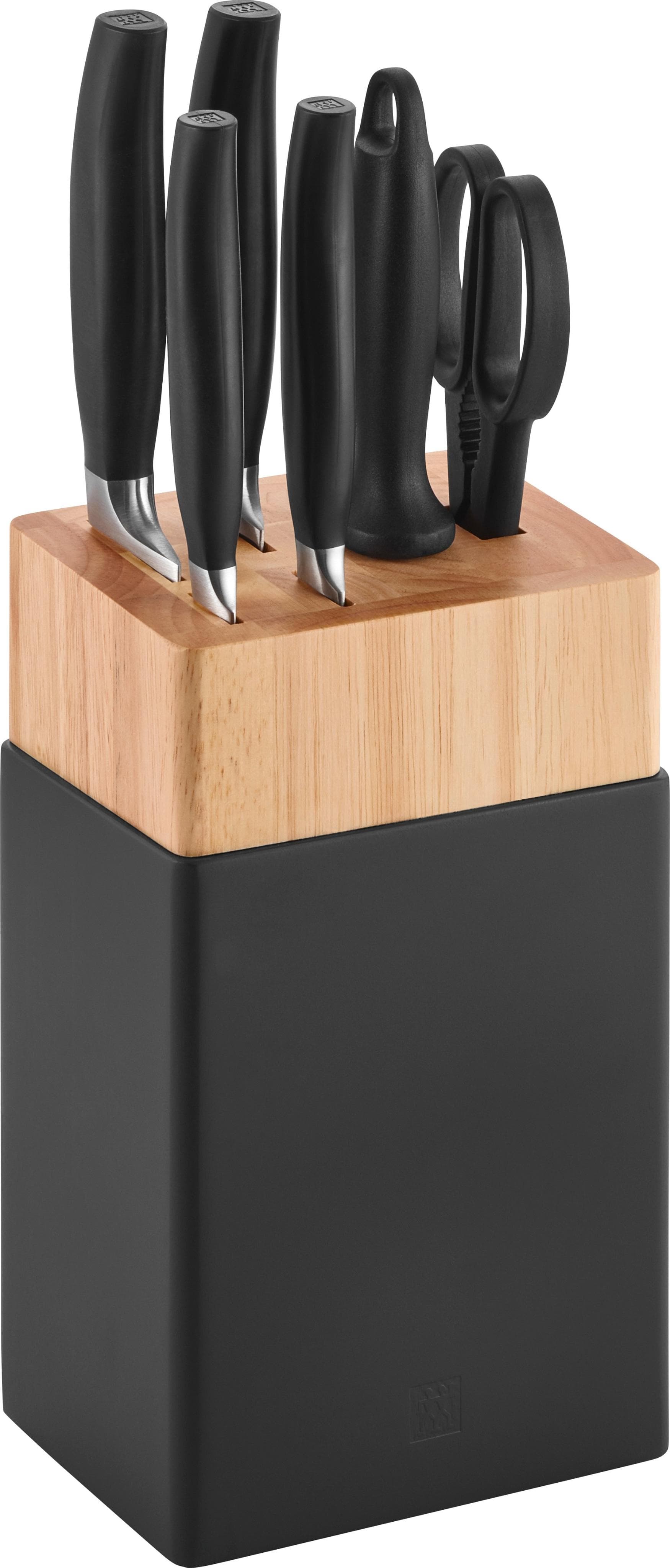ZWILLING FIVE STAR Messerblock Schwarz mit 4 Messern