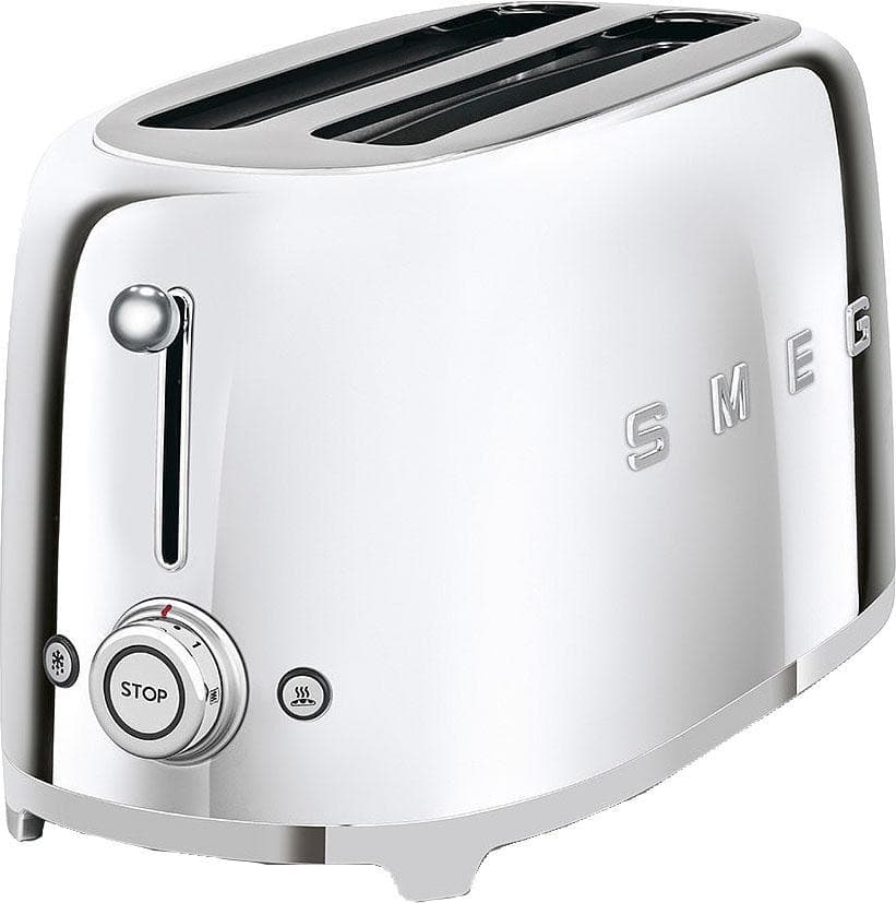 SMEG Toaster TSF02SSEU Silber Retro Design 4 Scheiben