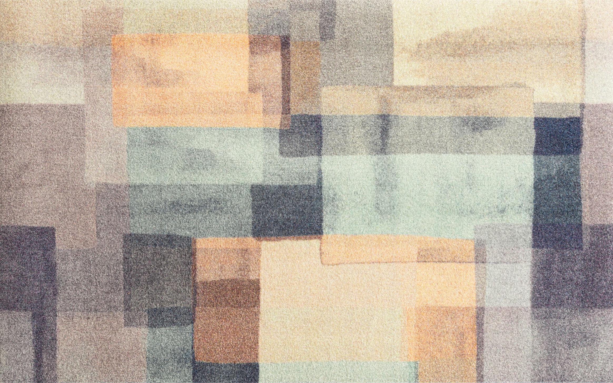 Teppich Gentle Blocks Bunt Polyamid WASH+DRY BY KLEEN-TEX