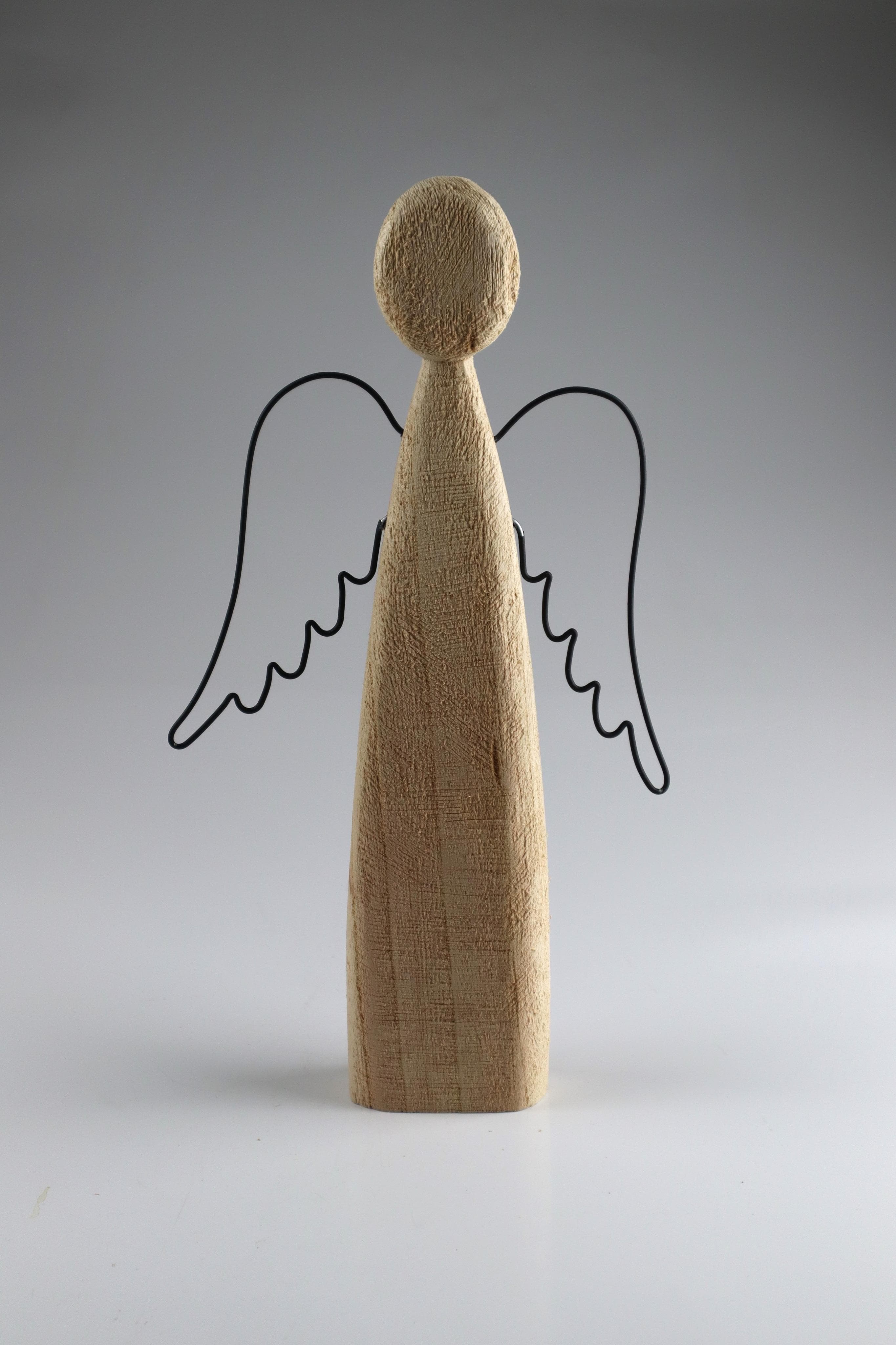 Weihnachtsdekoration aus Holz - Dekofigur Braun 18,5x37cm