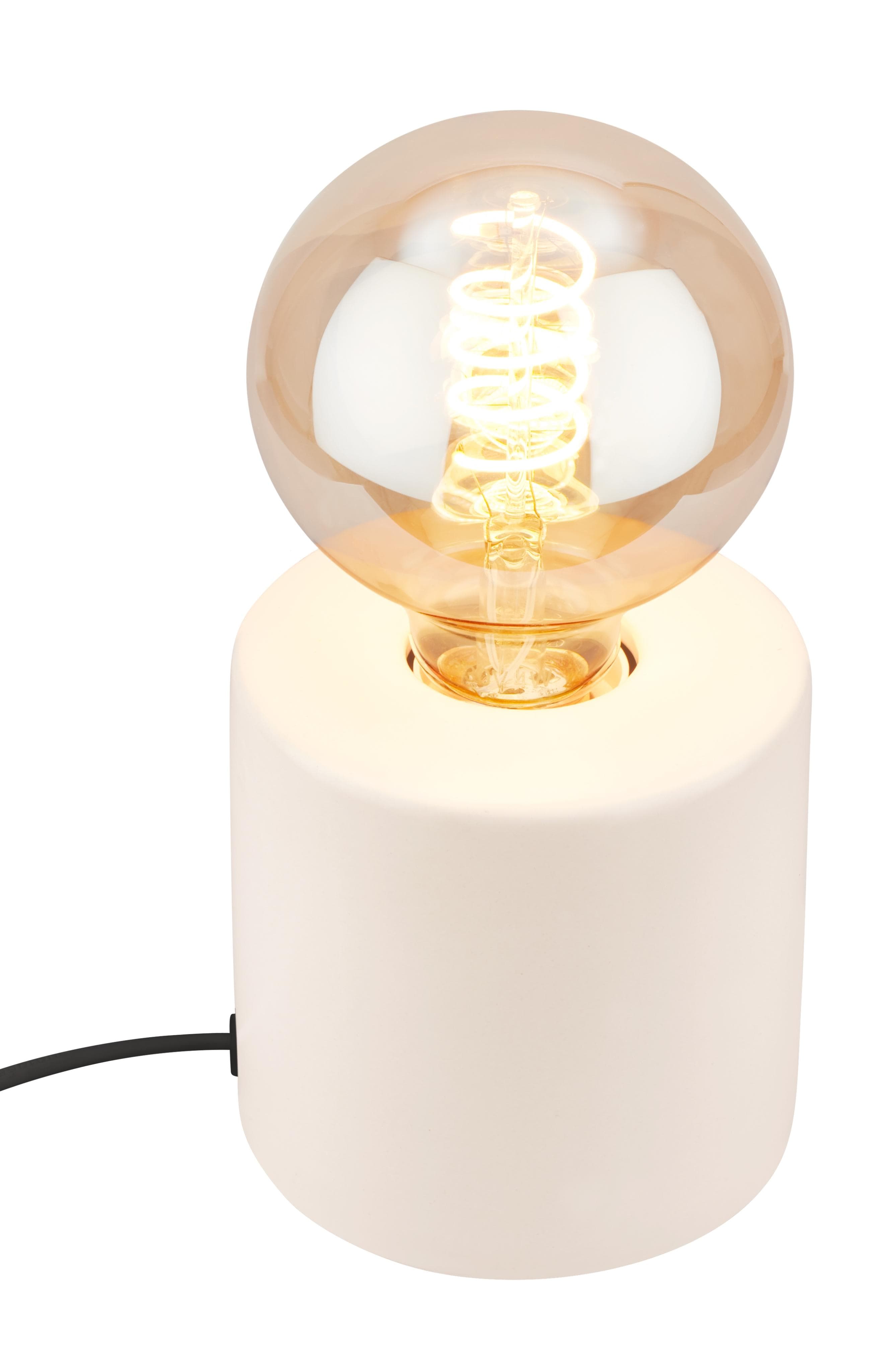 Briloner Leuchten Tischleuchte TUBO 7658016 Altweiß Keramik