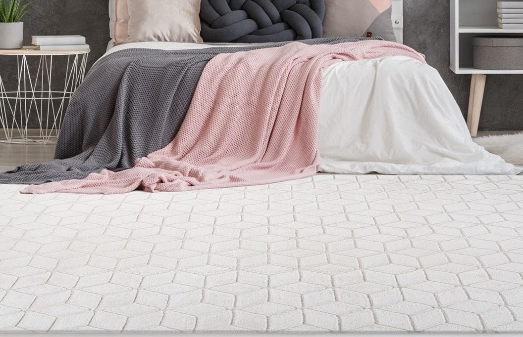 me gusta Teppich Vivica 100 Beige Creme Hoch-Tief-Effekt
