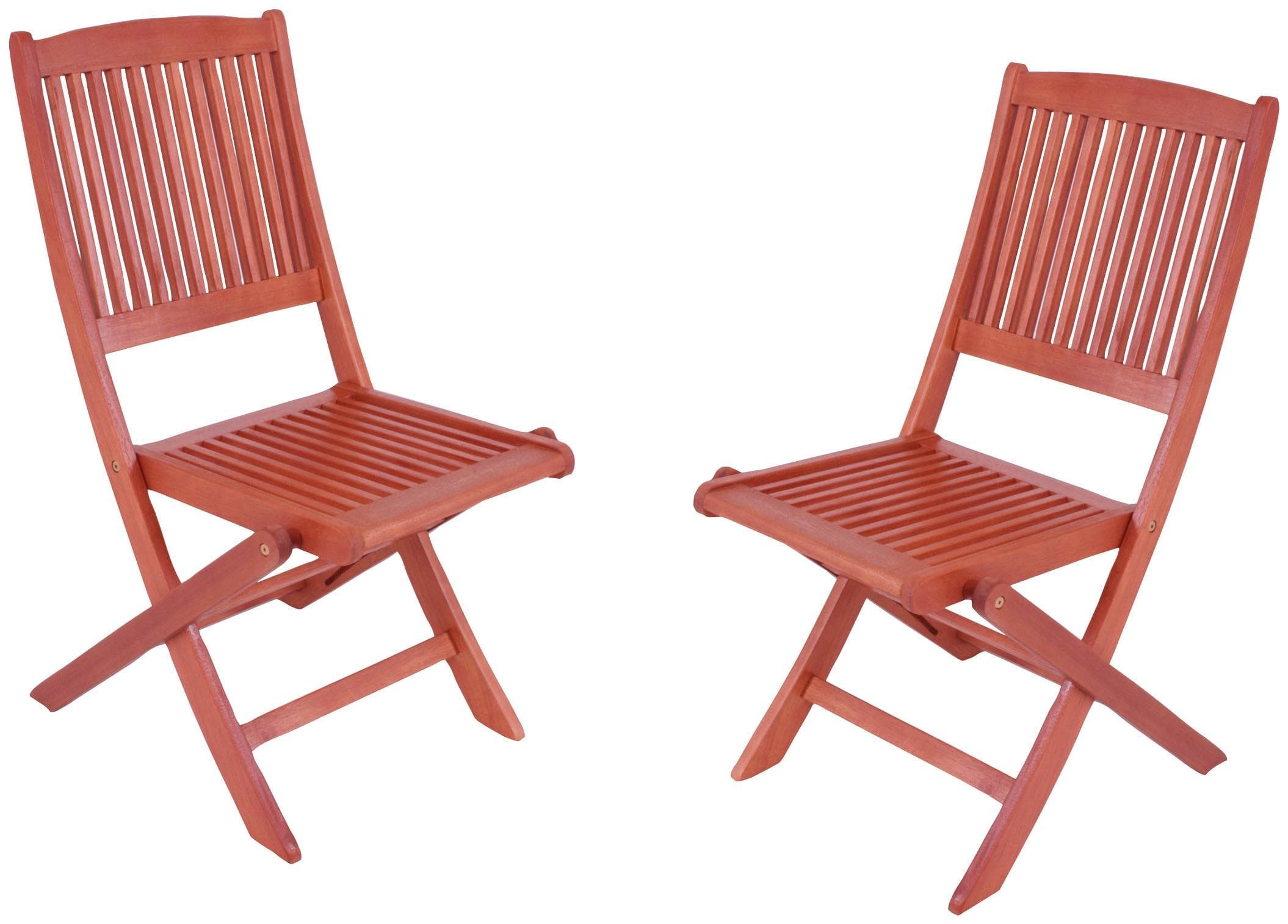 Garden Pleasure Klappstuhl STOCKHOLM braun Eukalyptus 2er Set