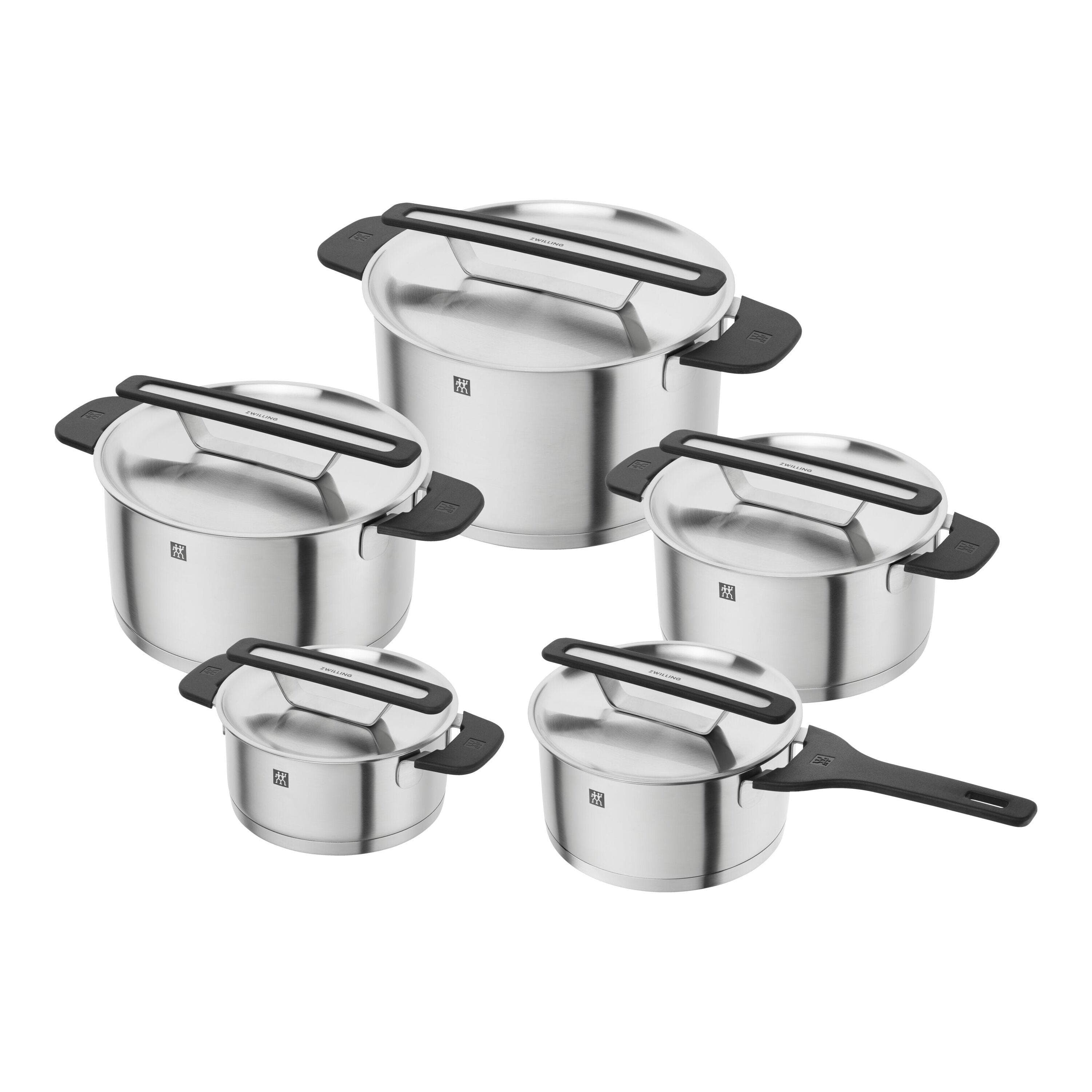 ZWILLING More Kochtopfset 5-tlg. 18/10 Edelstahl Silber