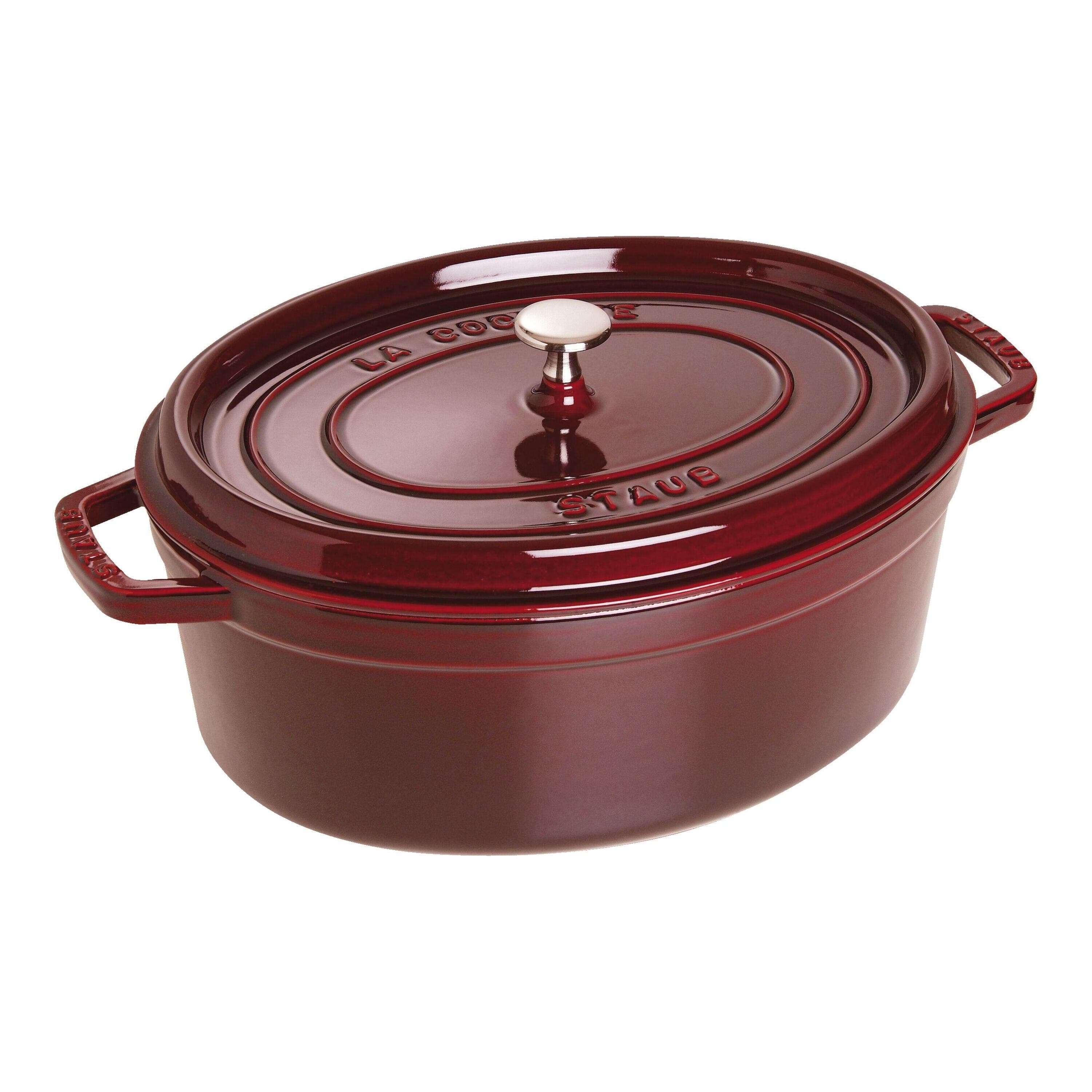 Staub La Cocotte Cocotte 31 cm Oval Rot Gusseisen