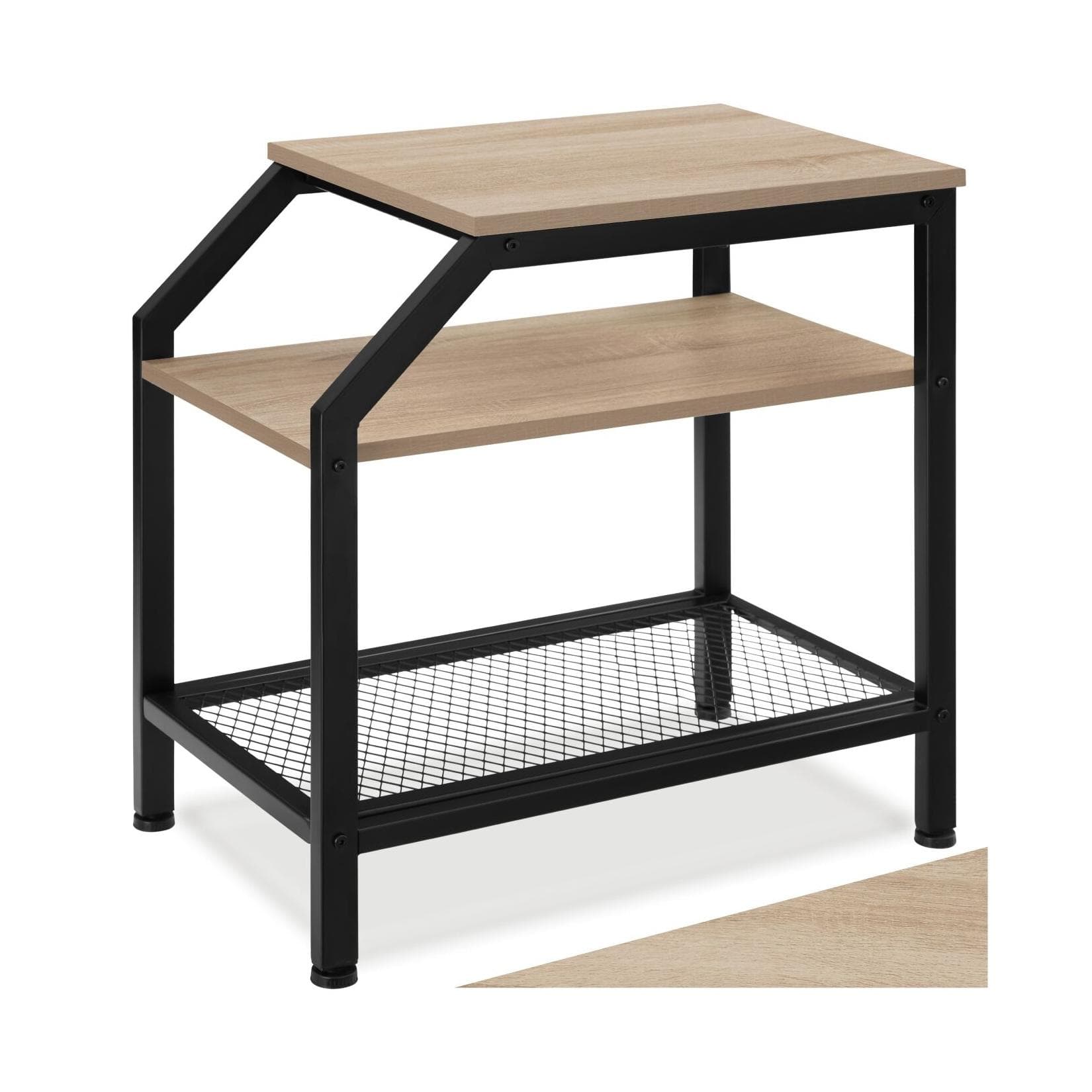 tectake Beistelltisch Industrial Style mit 2 Ablagen