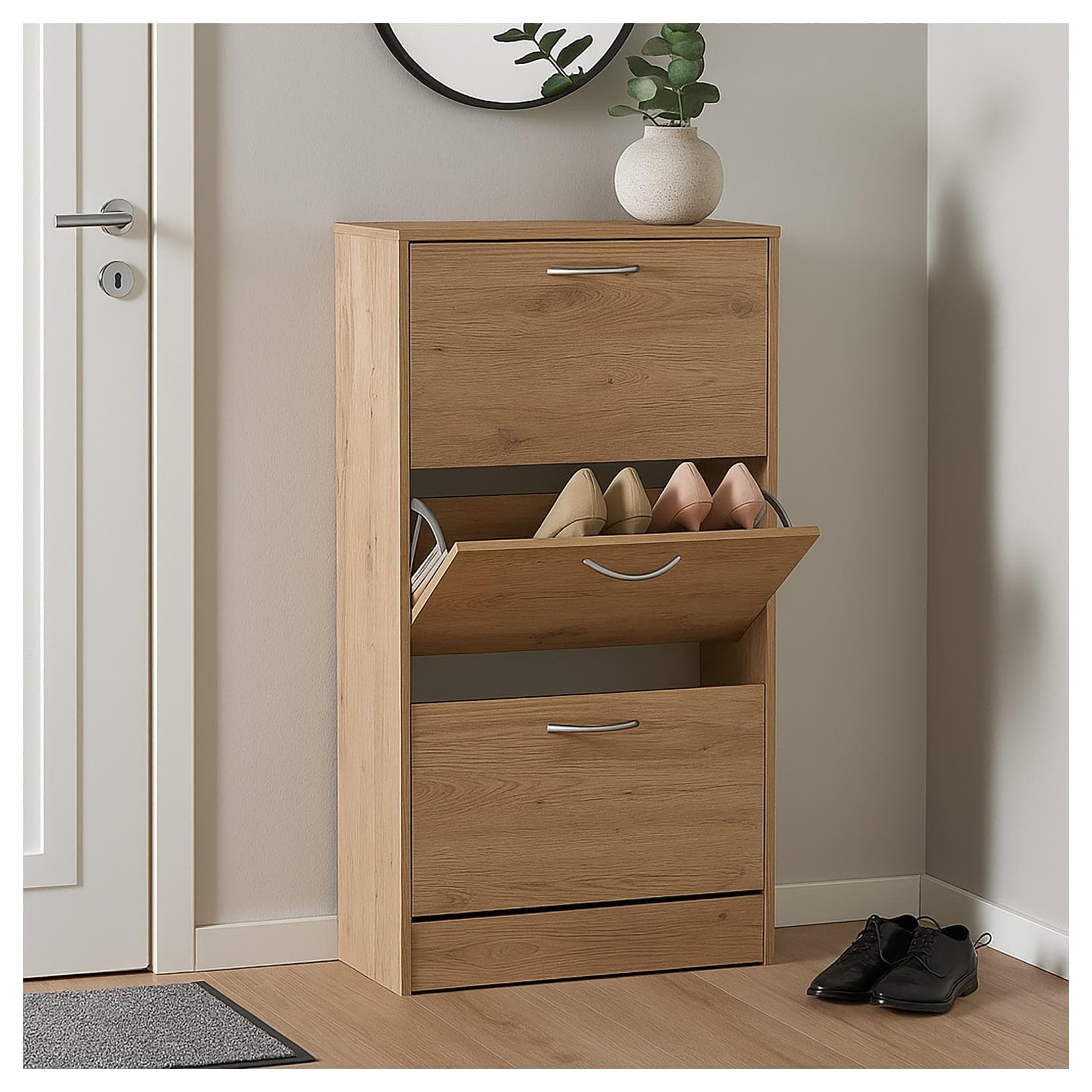 HTI-Living Schuhschrank Thekla in Eiche-Optik