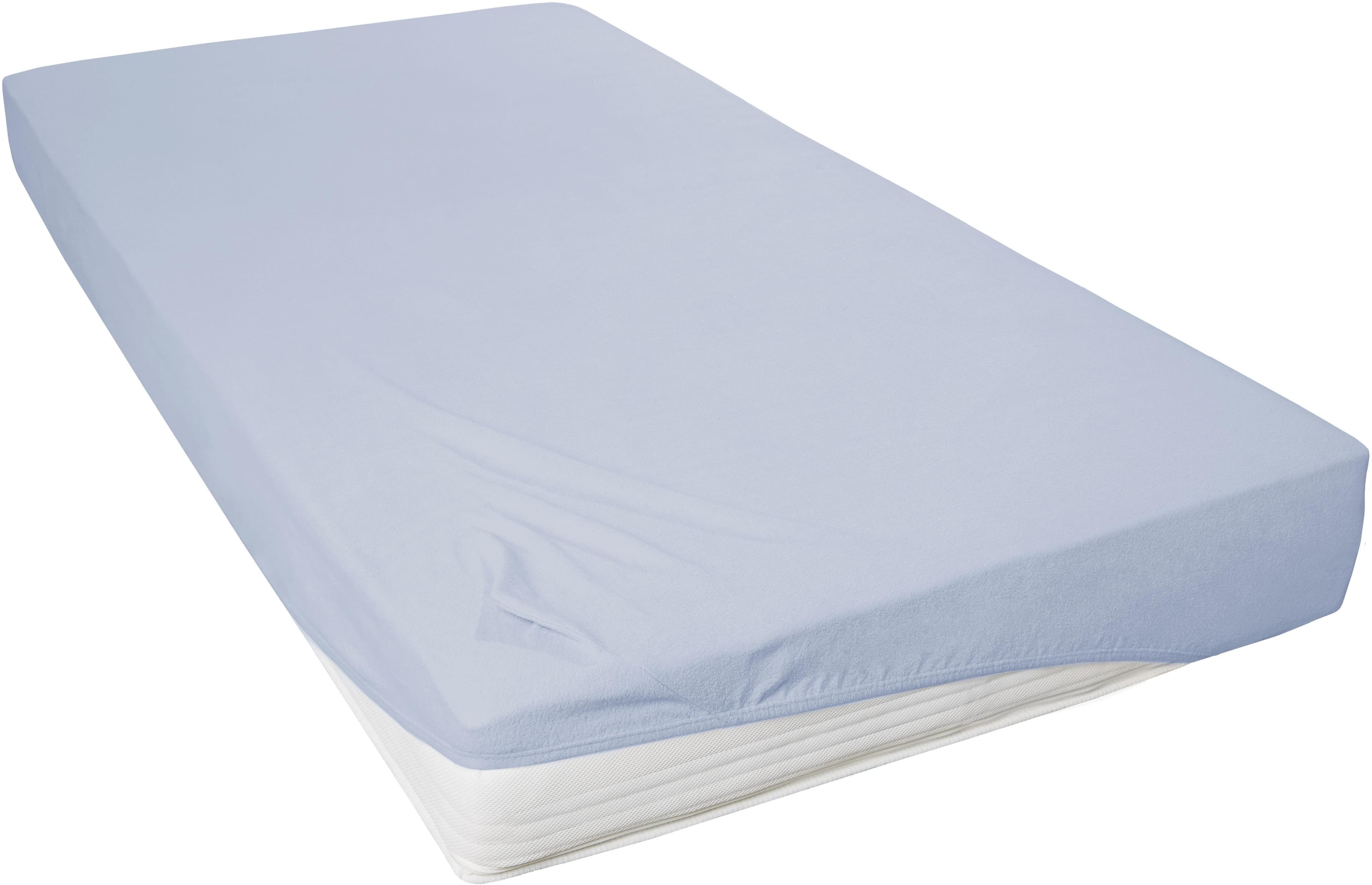 Primera Spannbettlaken Teddy Flausch Blau Sky Biber