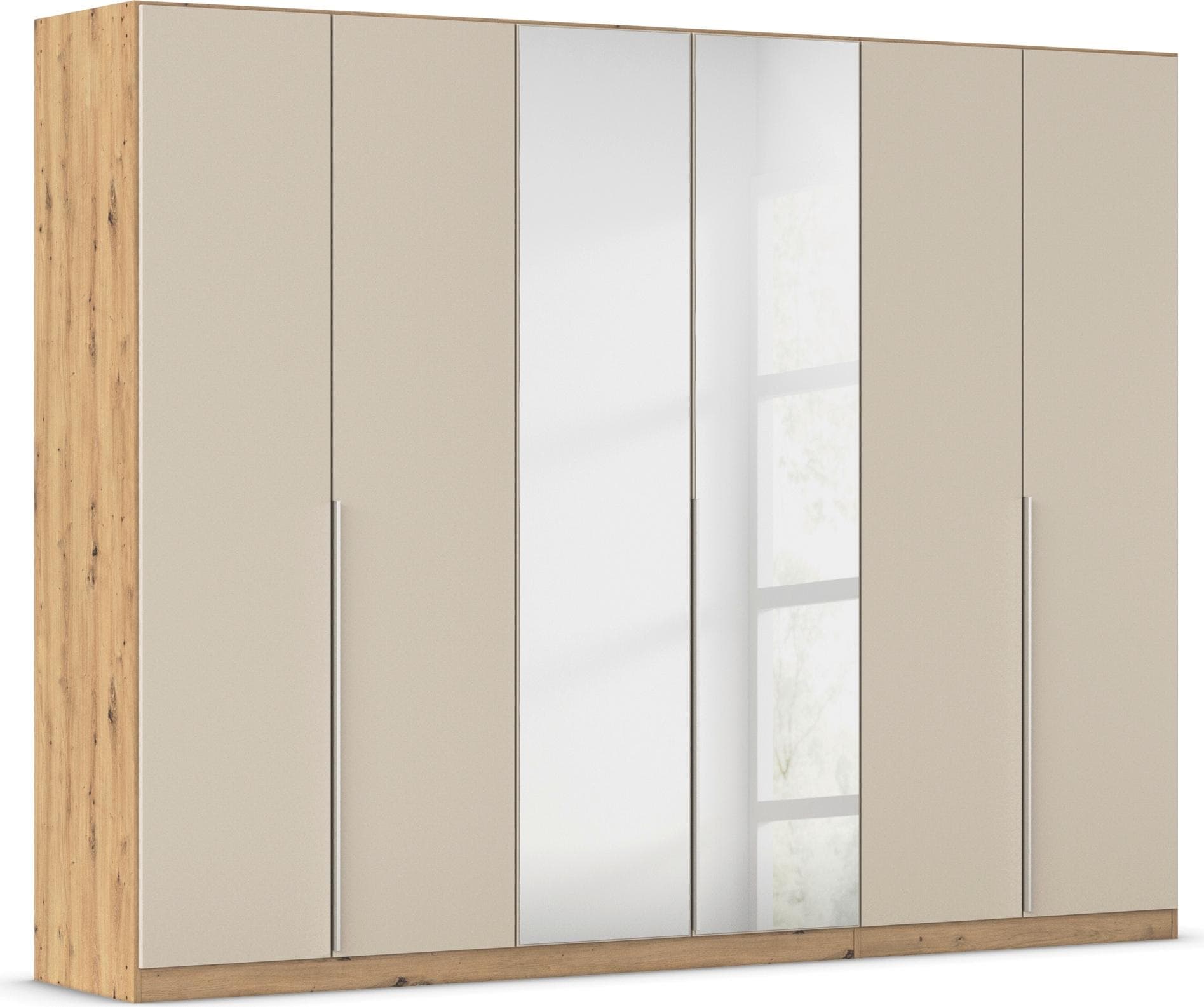 OTTO HOME AGORDO Drehtürenschrank Braun/Beige Holzwerkstoff