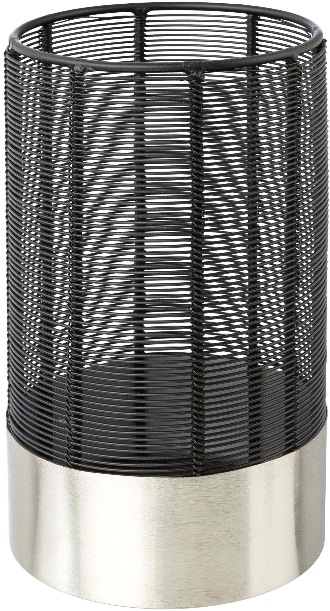 OTTO HOME Windlicht Kerzenhalter Alienor Schwarz-Silber Metall