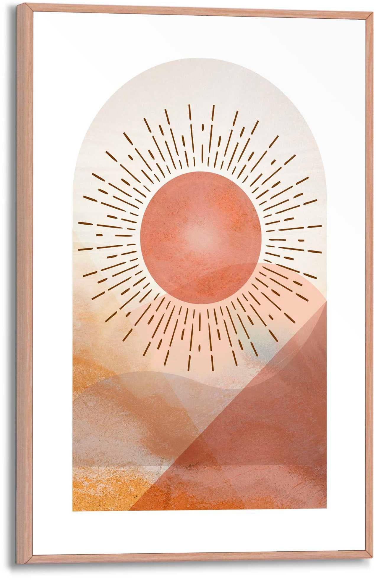 Reinders Poster Sonne Beige Wanddekoration MDF