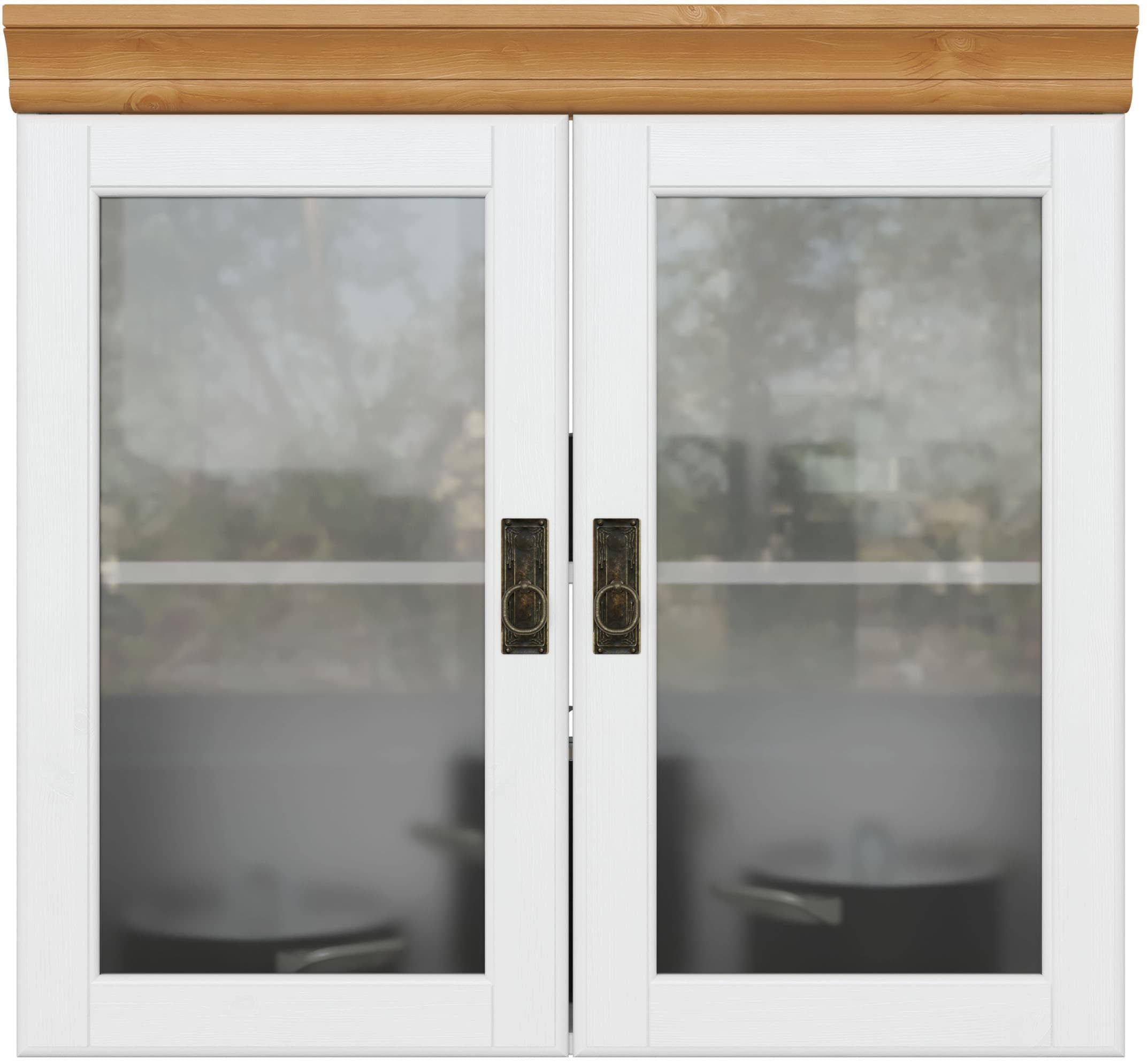 Hängeschrank OTTO HOME Rügen Weiß/Honigfarben Massivholz