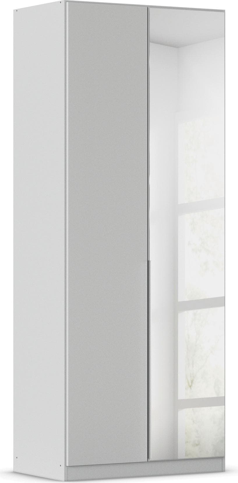 OTTO HOME Drehtürenschrank AGORDO Seidengrau mit Spiegeltür