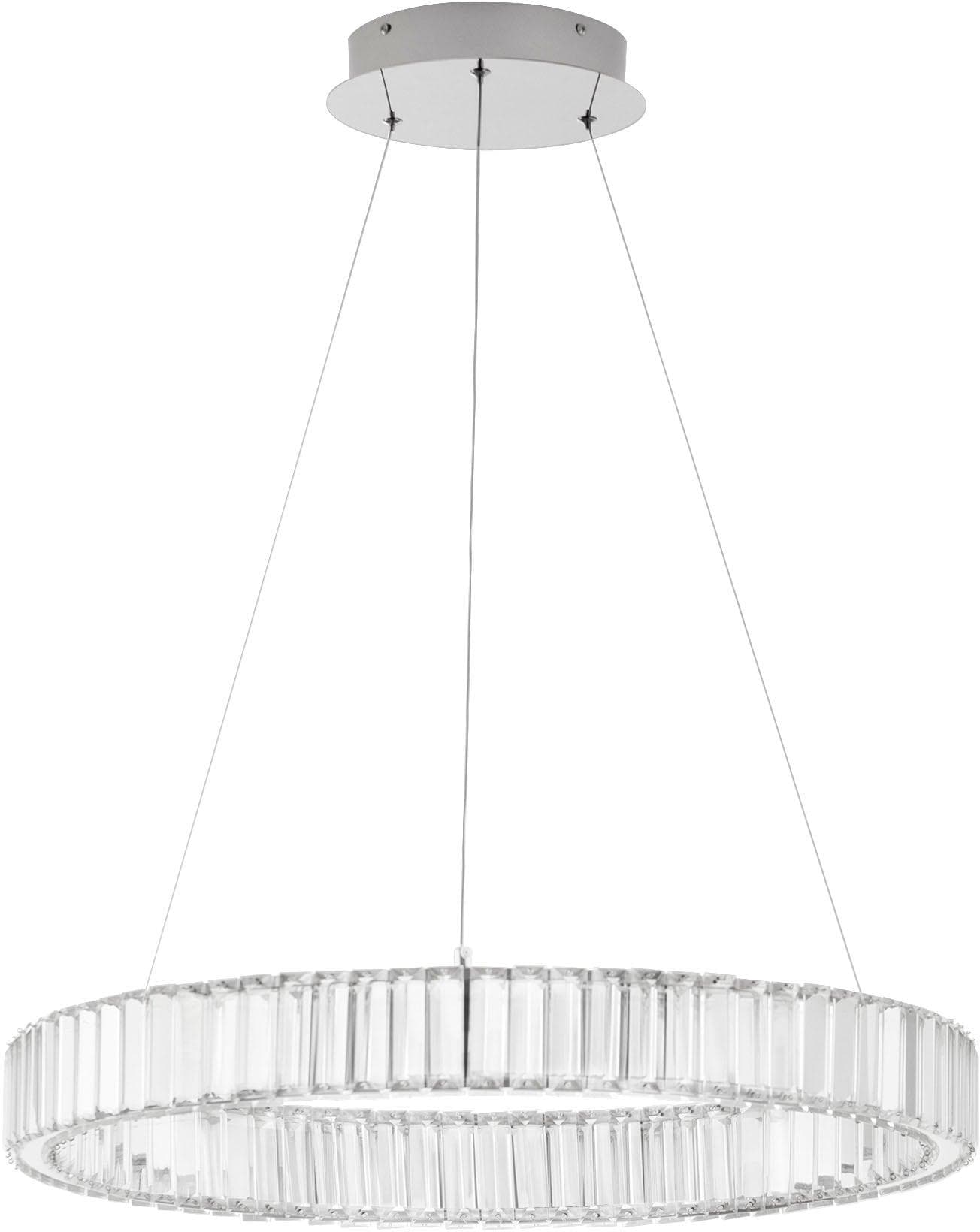 NOVA LUCE LED-Hängeleuchte AURELIA - Silber - 60cm
