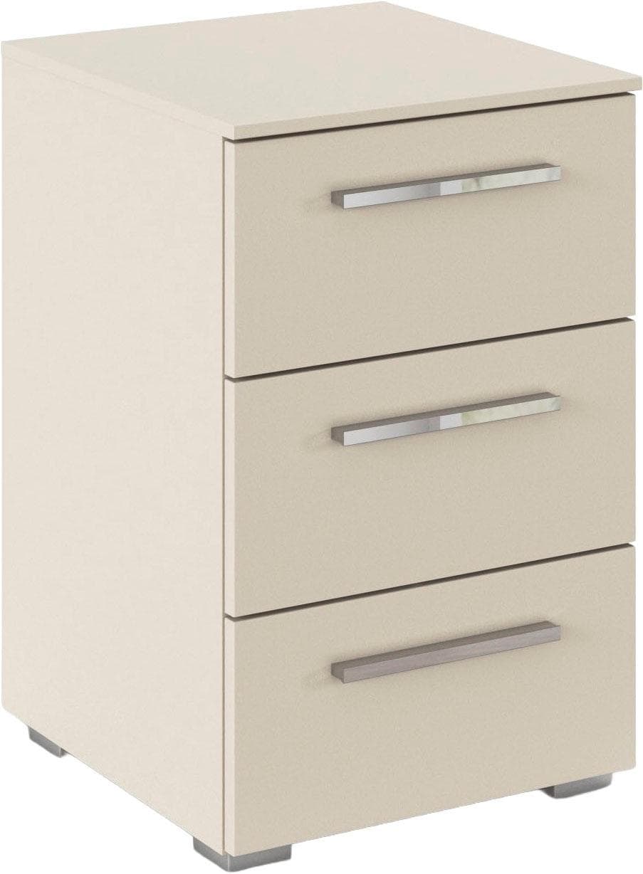 Nachtkommode Rauch Montclar 3 Schubladen Beige Chrom