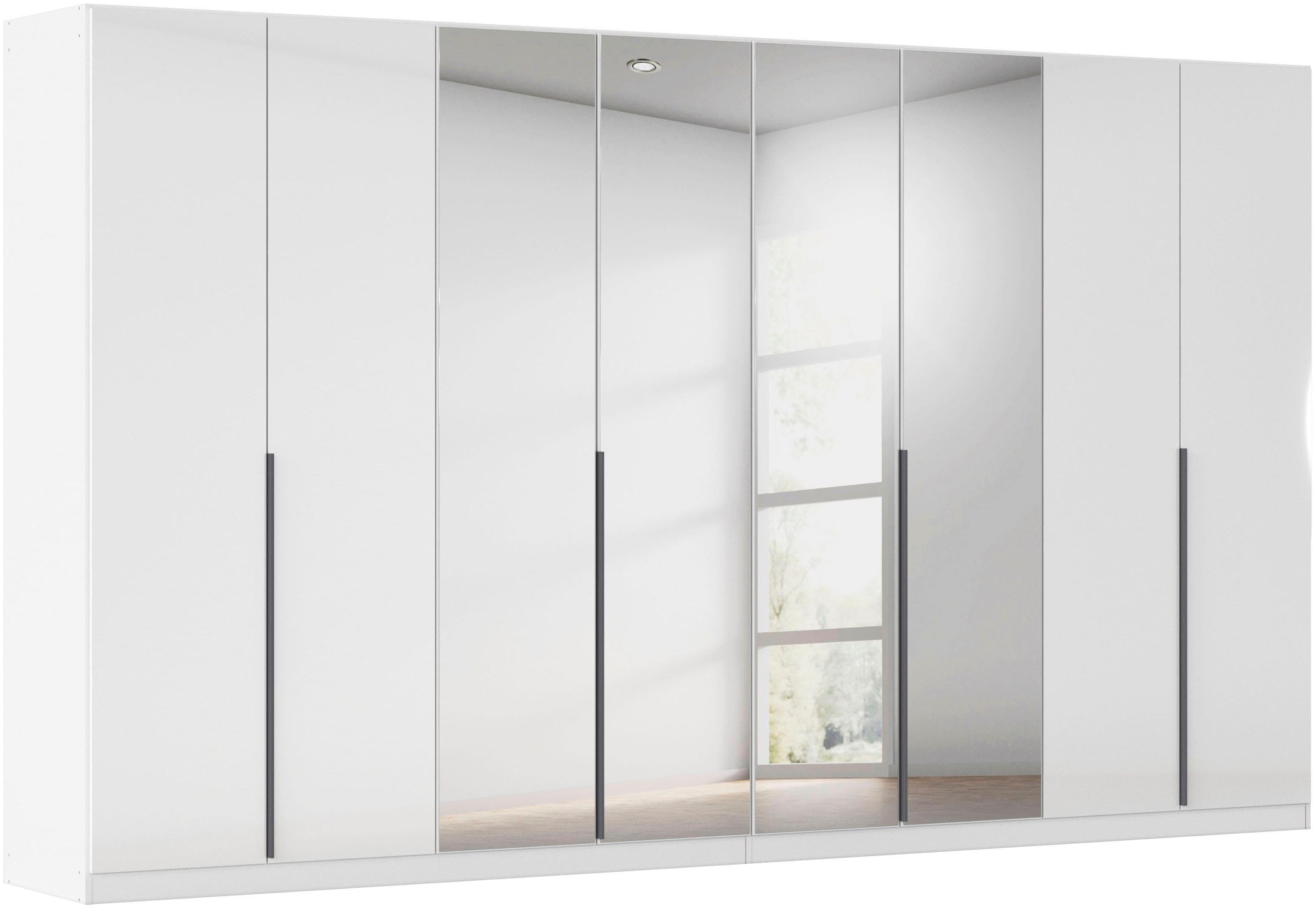 Drehtürenschrank OTTO HOME Kleiderschrank Garderobe Agordo Alpinweiß Hochglanz Weiß