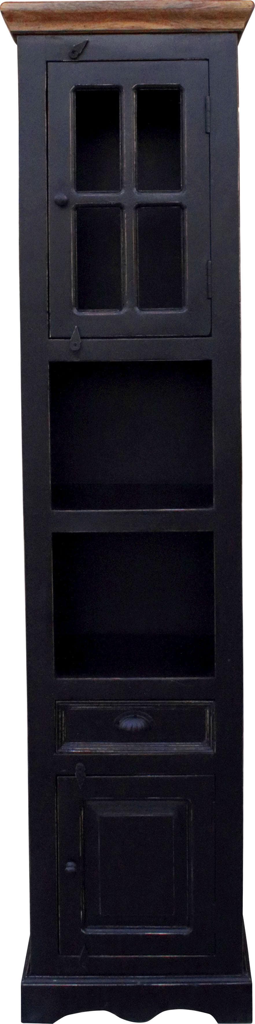 Badkommode SIT Schwarz Honigfarben Shabby Chic Vintage