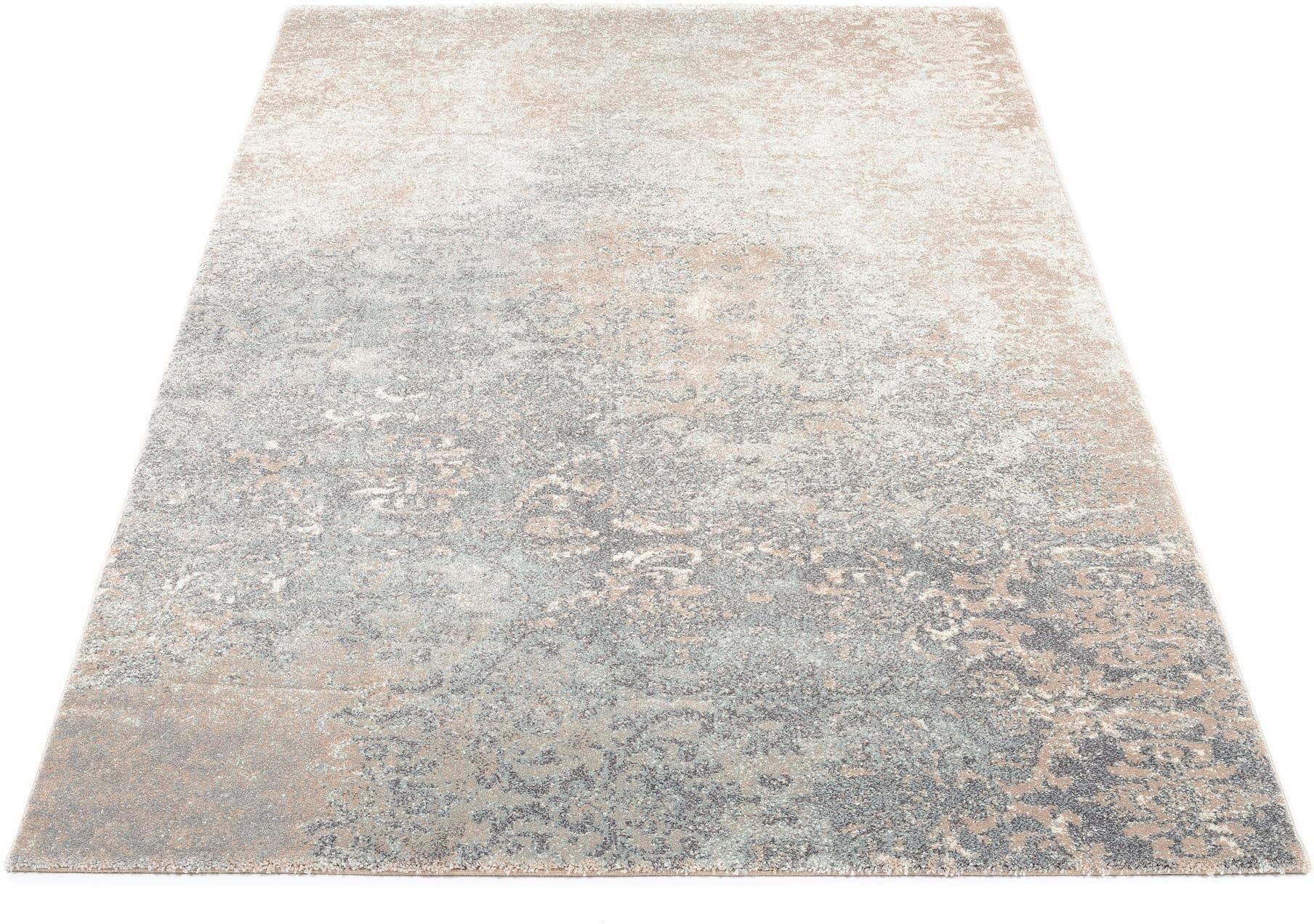 OCI Teppich Butterfly Admiral Türkis Orientalisch Vintage Kurzflor