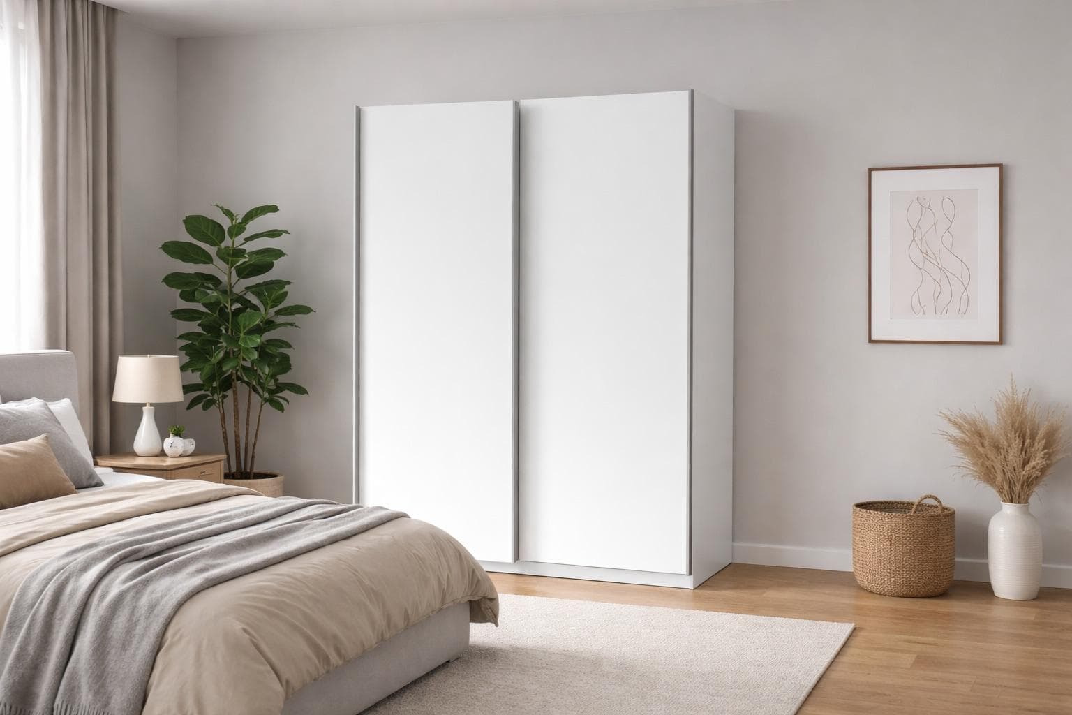 Kleiderschrank HOME AFFAIRE GRETCHEN Schiebetürenschrank Weiß