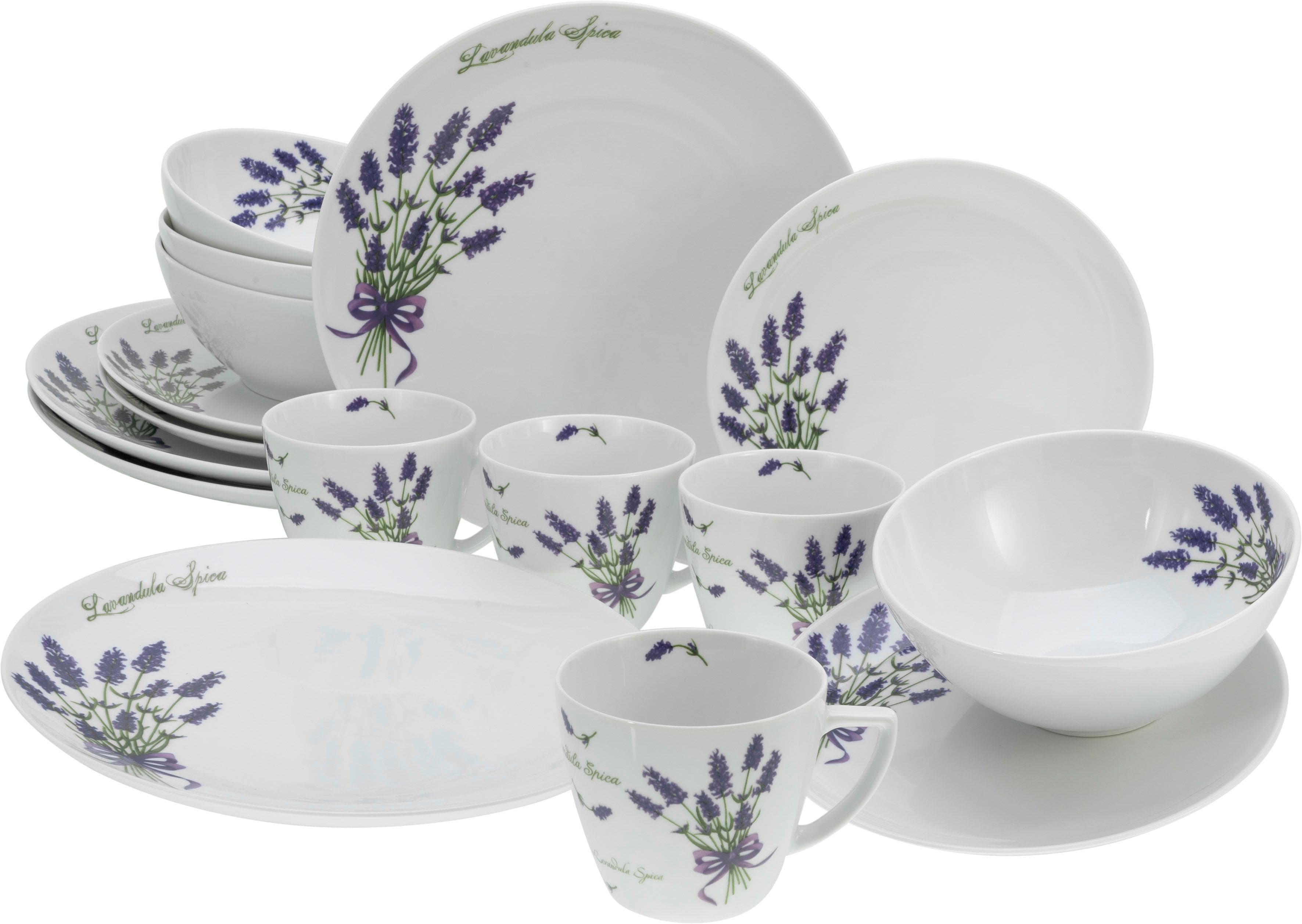 Kombiservice CREATABLE Home Lavendel 16-tlg. Porzellan