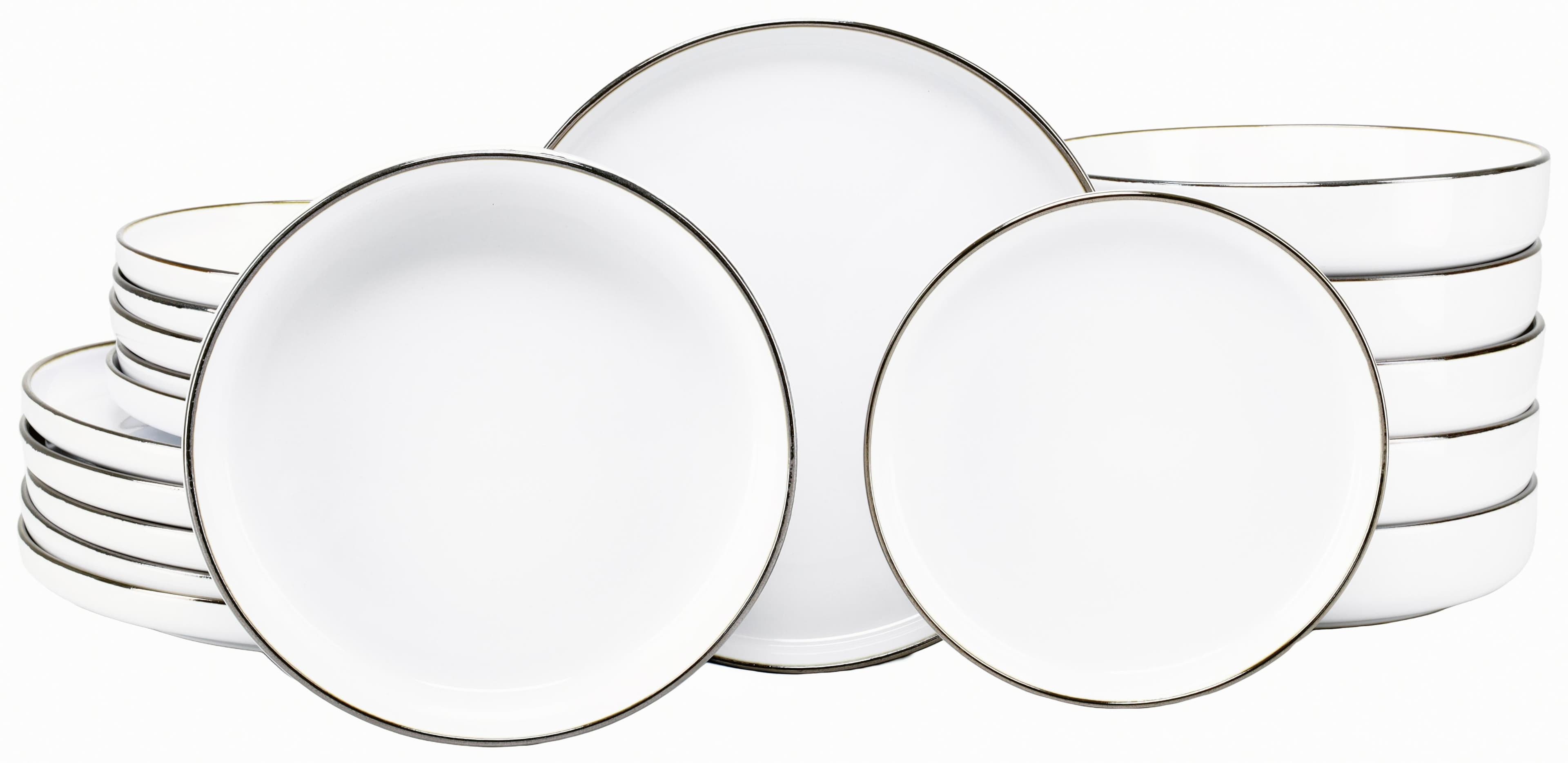 Creatable Nordic Festive Teller-Set 18-tlg. Weiß Steinzeug