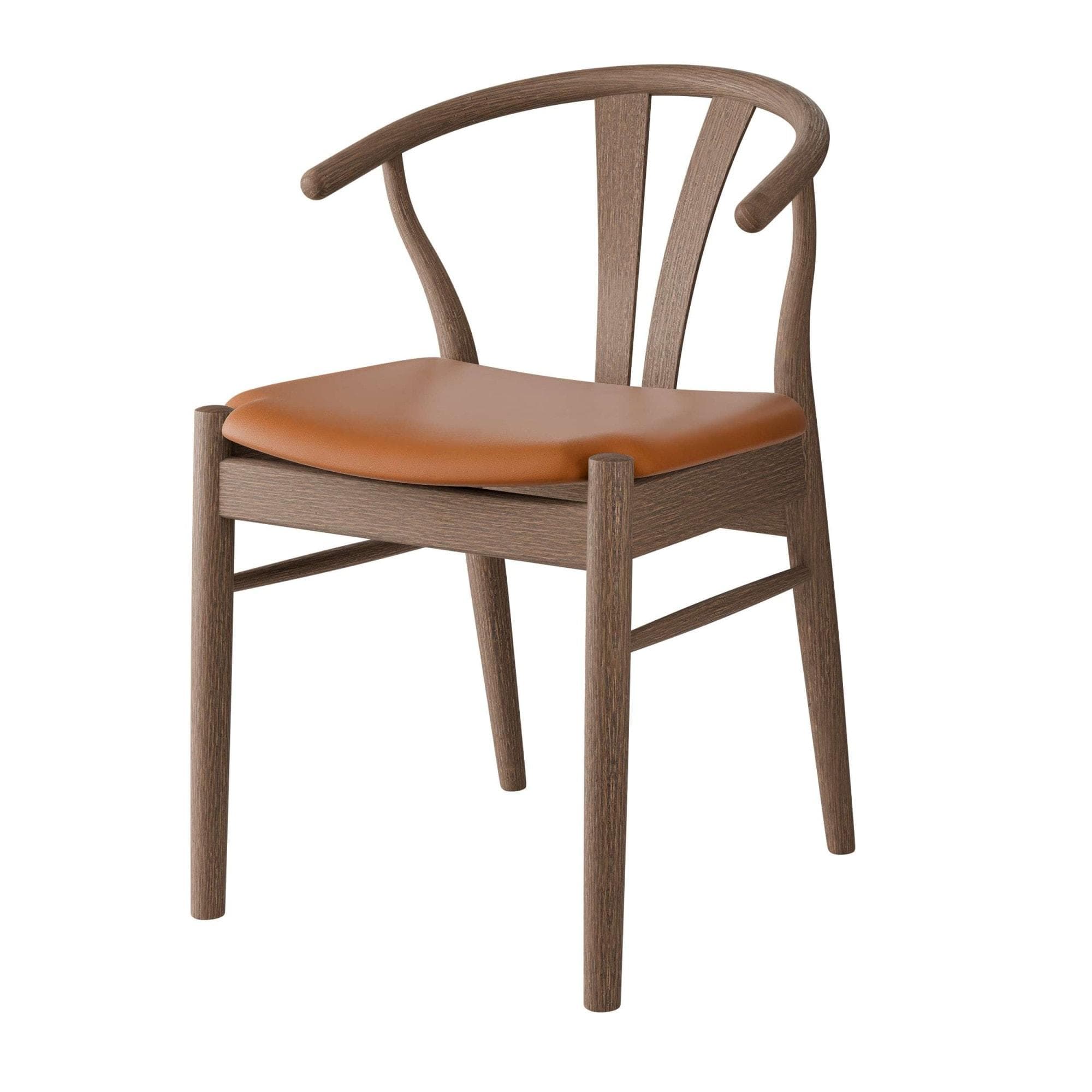 FINDAHL by Hammel Stuhl Frida Massivholz Eiche Leder Cognac