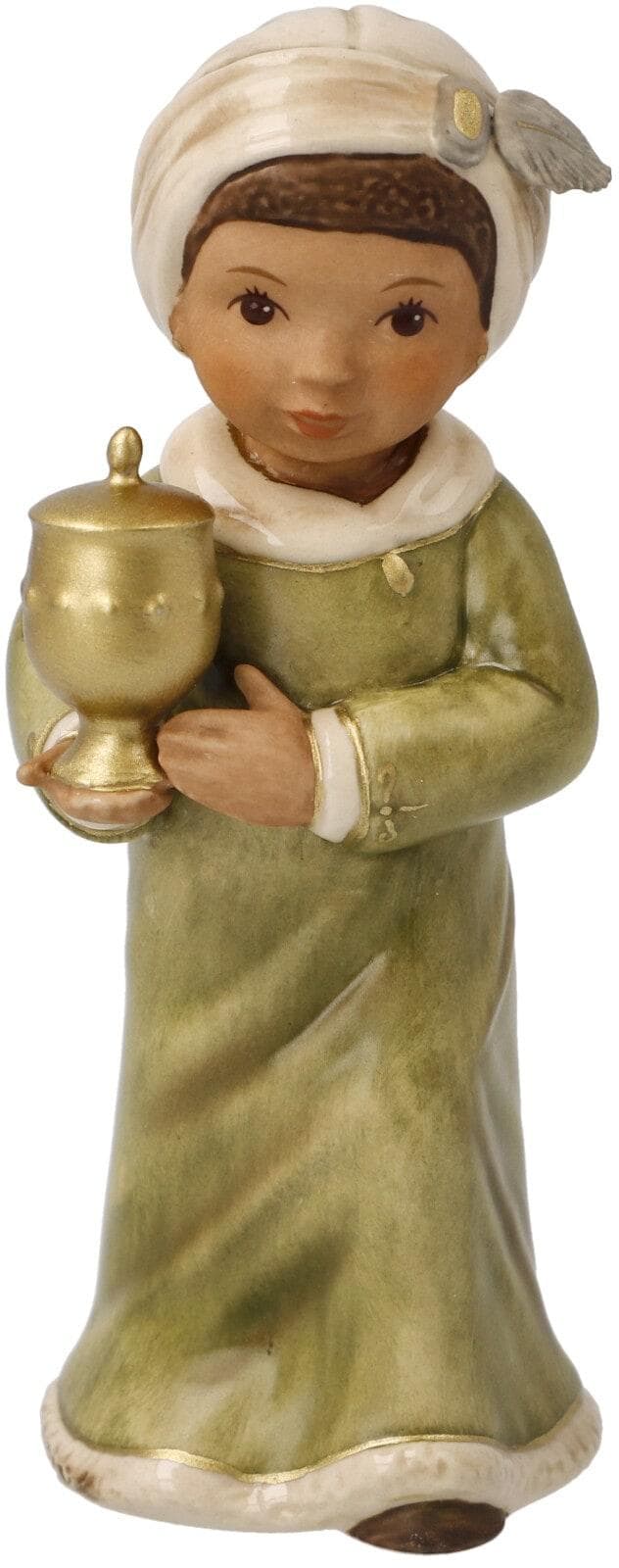 Goebel Krippenfigur Kaspar Steingut Bunt