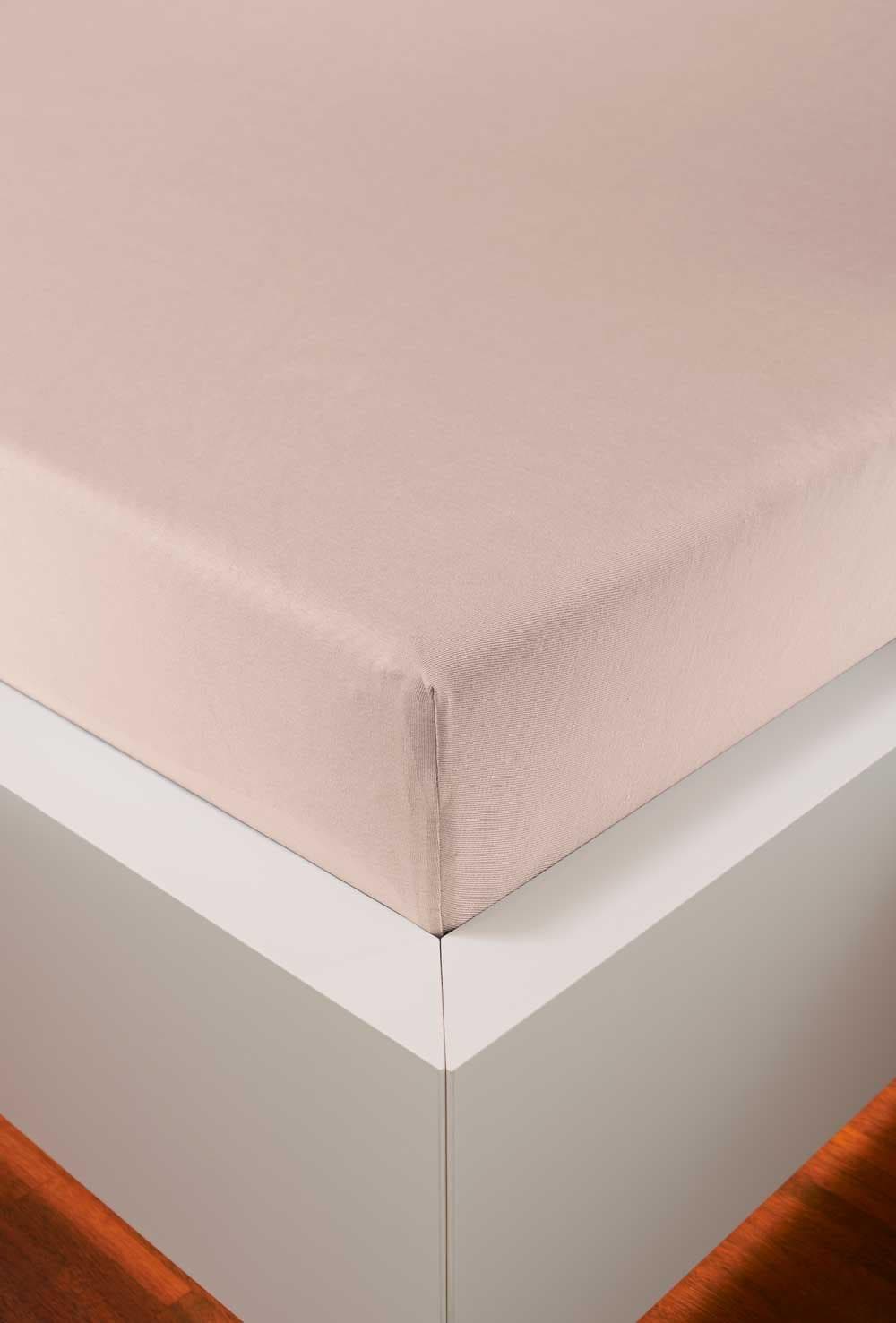 bellana Spannbettlaken Jersey-Elasthan Pearl 95% Baumwolle