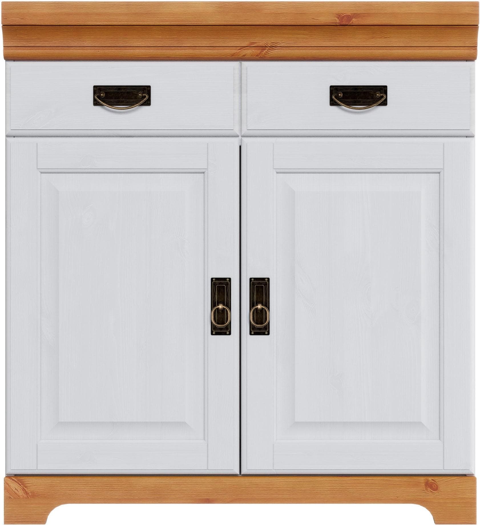 OTTO HOME Spülenschrank Rügen Weiß Kiefer Massivholz