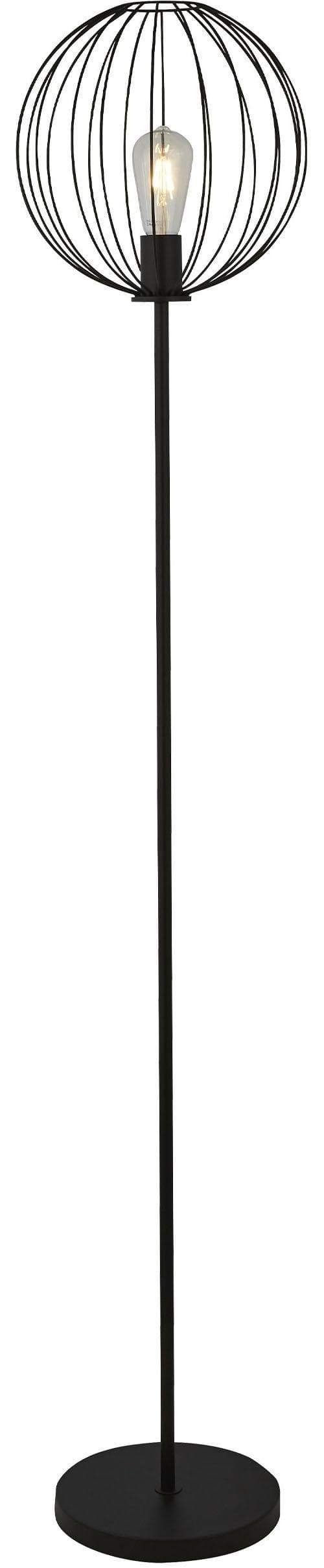 SEARCHLIGHT Stehlampe Rondo Schwarz Drahtrahmen