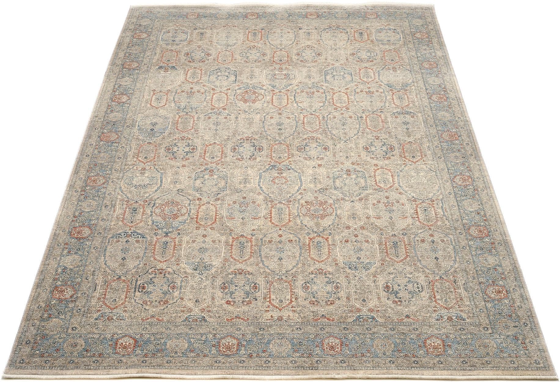 OCI Teppich GRAND FASHION 02 Grau Blau Vintage Optik Polyester