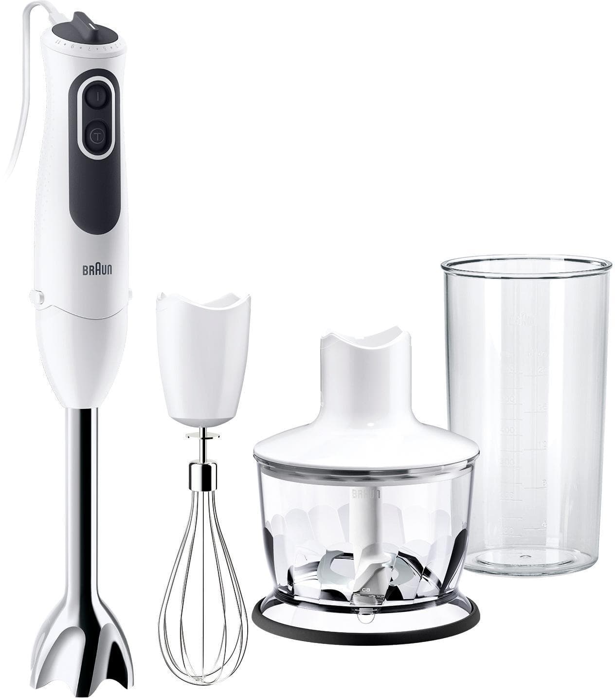 BRAUN Stabmixer MQ 3135 WH Sauce MultiQuick 3 weiß-grau