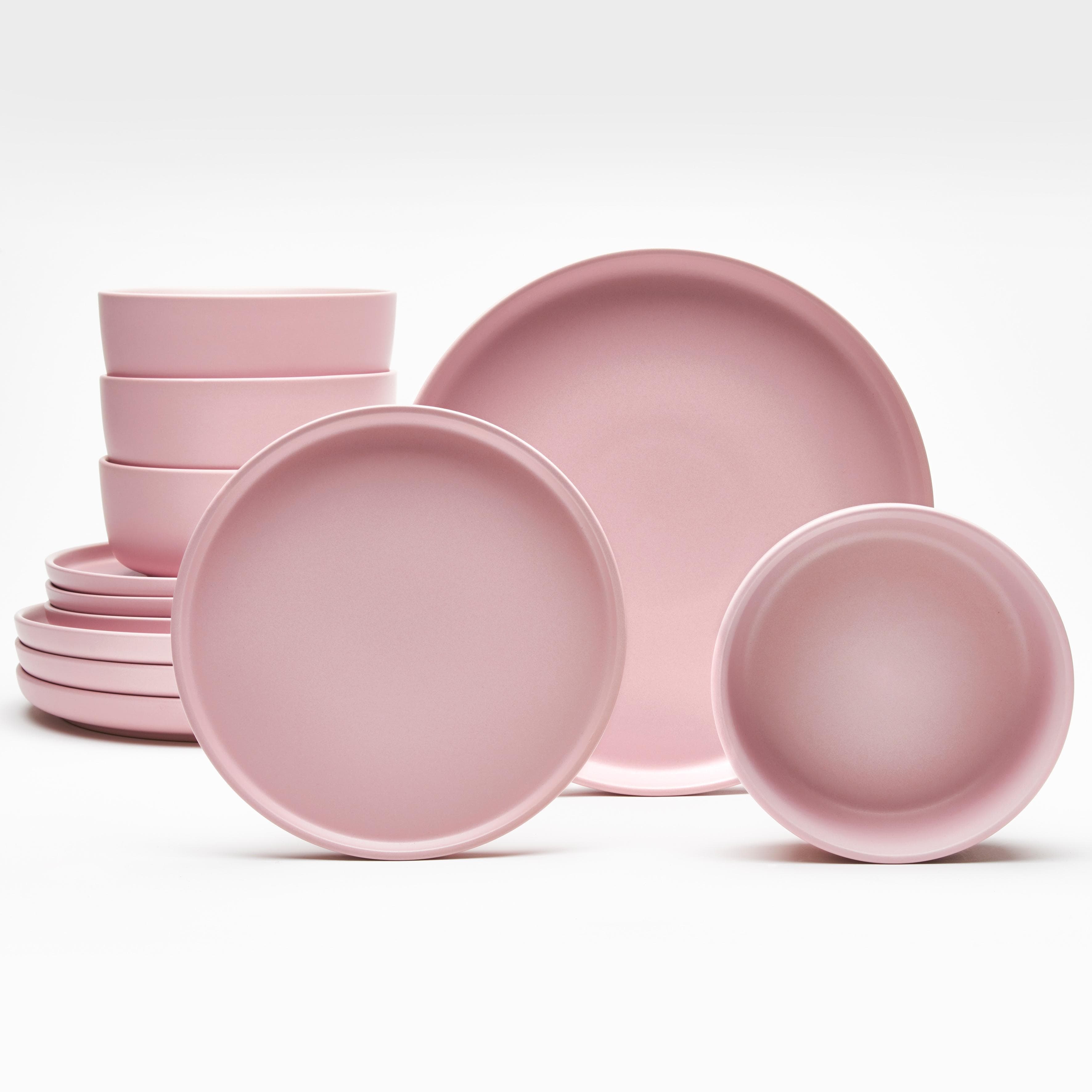 LeGer Tafelservice Belli Rosa 12-tlg. Steingut